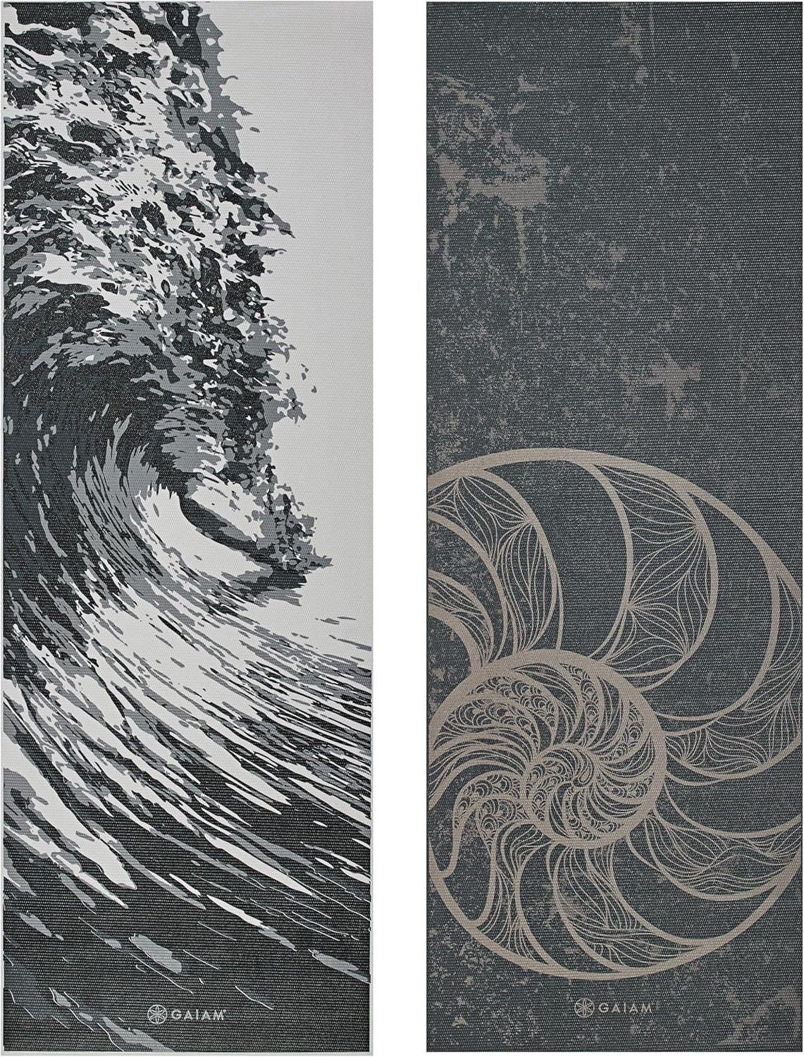 Yoga Mat – Premium 6Mm Print Reversible Extra Thick Non Slip Exercise & Fitness