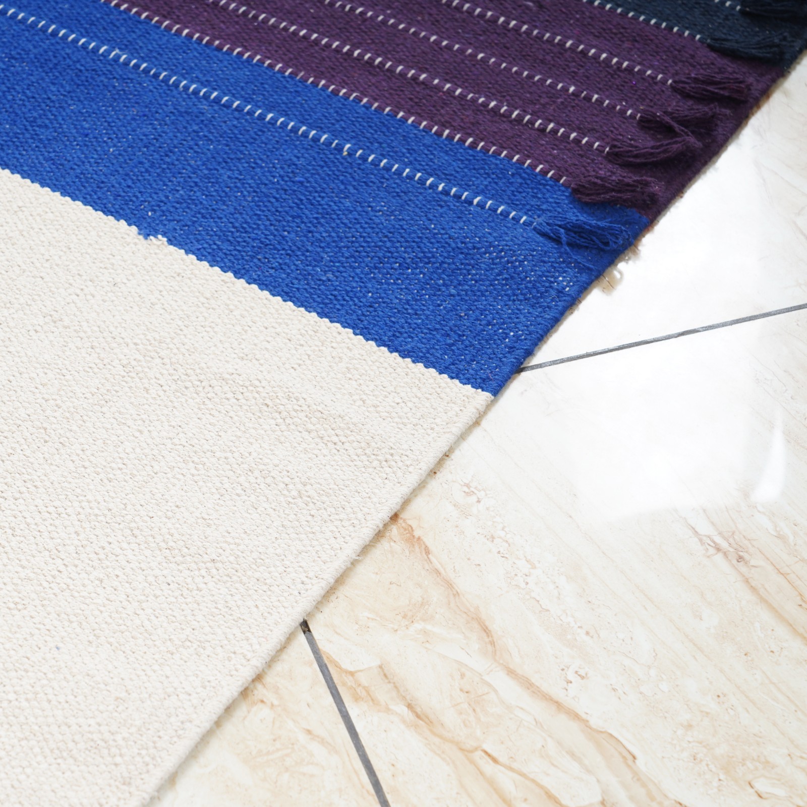 Yoga Mat Thick Non Slip Cotton Exercise Workout Mat Pilates Rug 2×6 FT