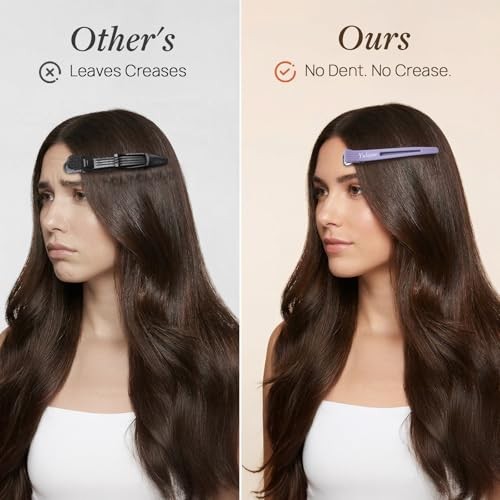Hair Sectioning Clips 8 Pack, No Crease Duckbill Clips 8 Hair Clips Morandi Mix