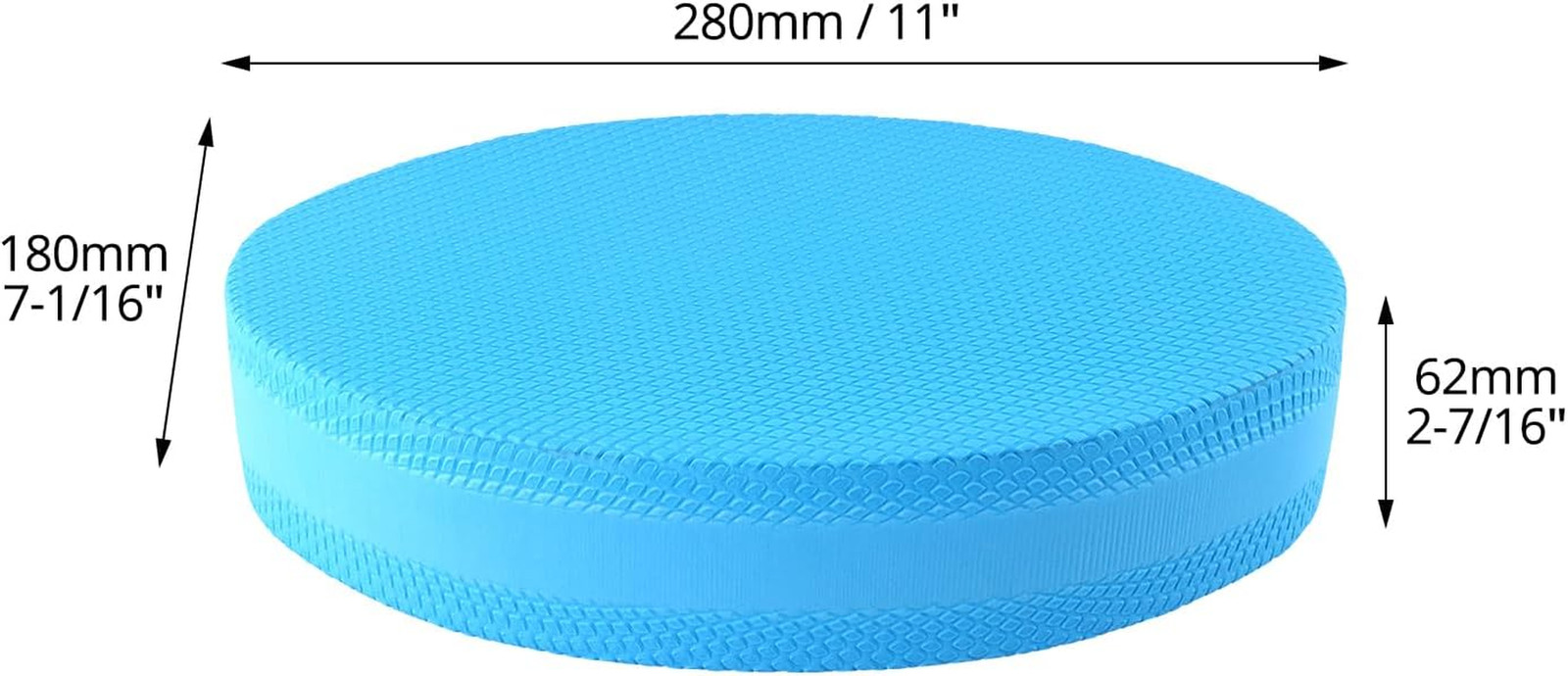 Stability Trainer Pad Blue Foam Balance Cushion Non Slip Yoga Pilates Rehab