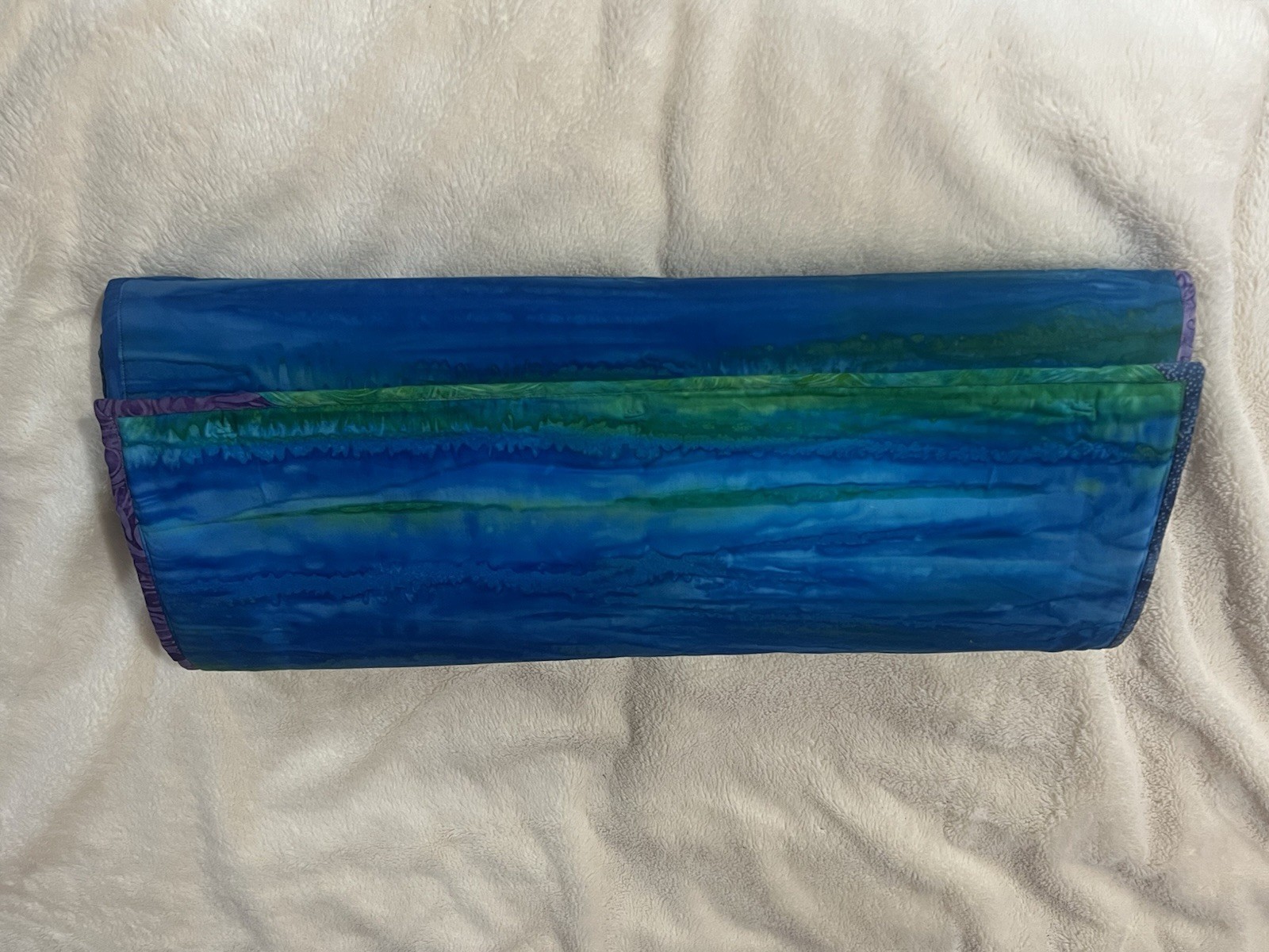 Hand Dyed Batik Fabric Yoga Mat