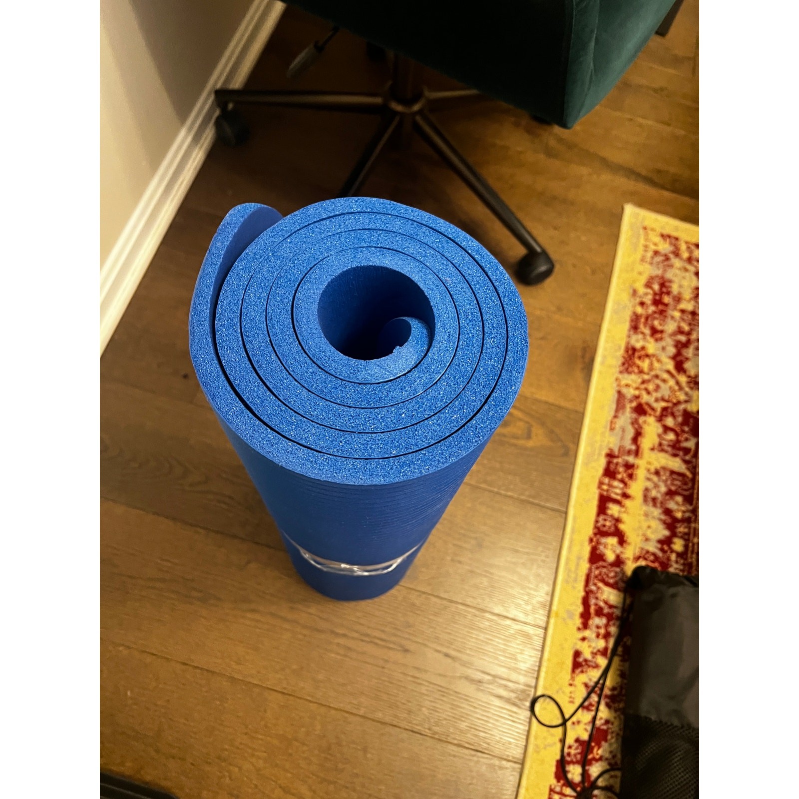 Extra Thick 1/2 Inch High Density Yoga Mat – Non-Slip Blue Exercise Mat