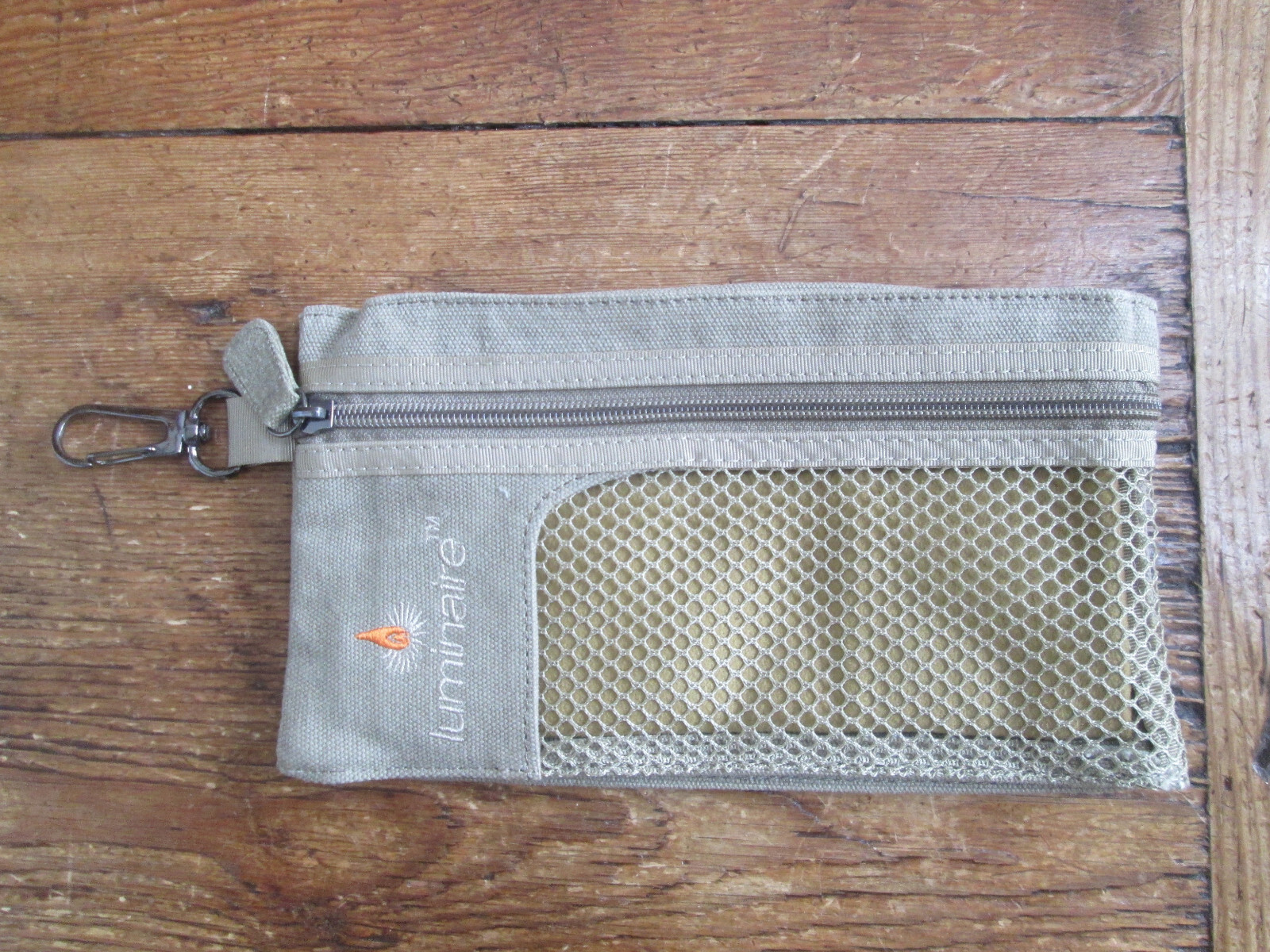 NWT Luminaire yoga sweat towel & attachable carry canvas bag