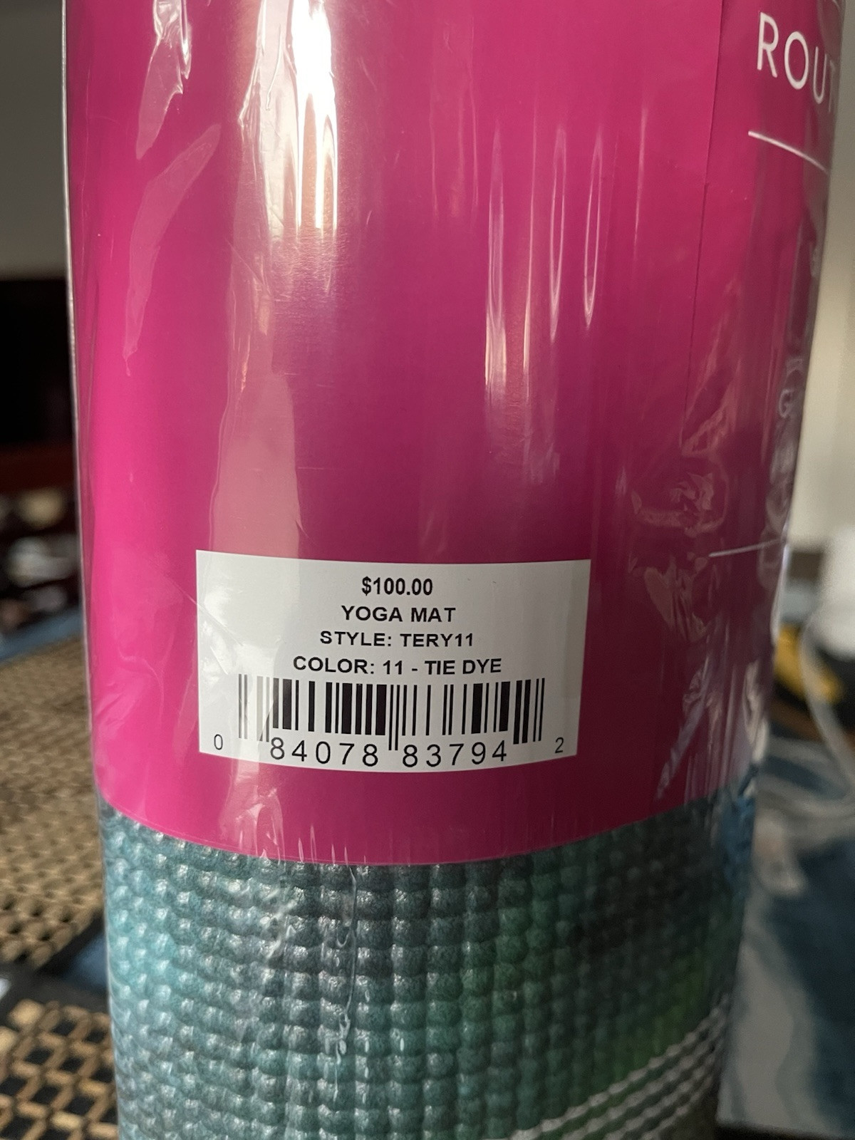 Terez Fitness Yoga Mat Tie Dye 5mm Thick Non Slip