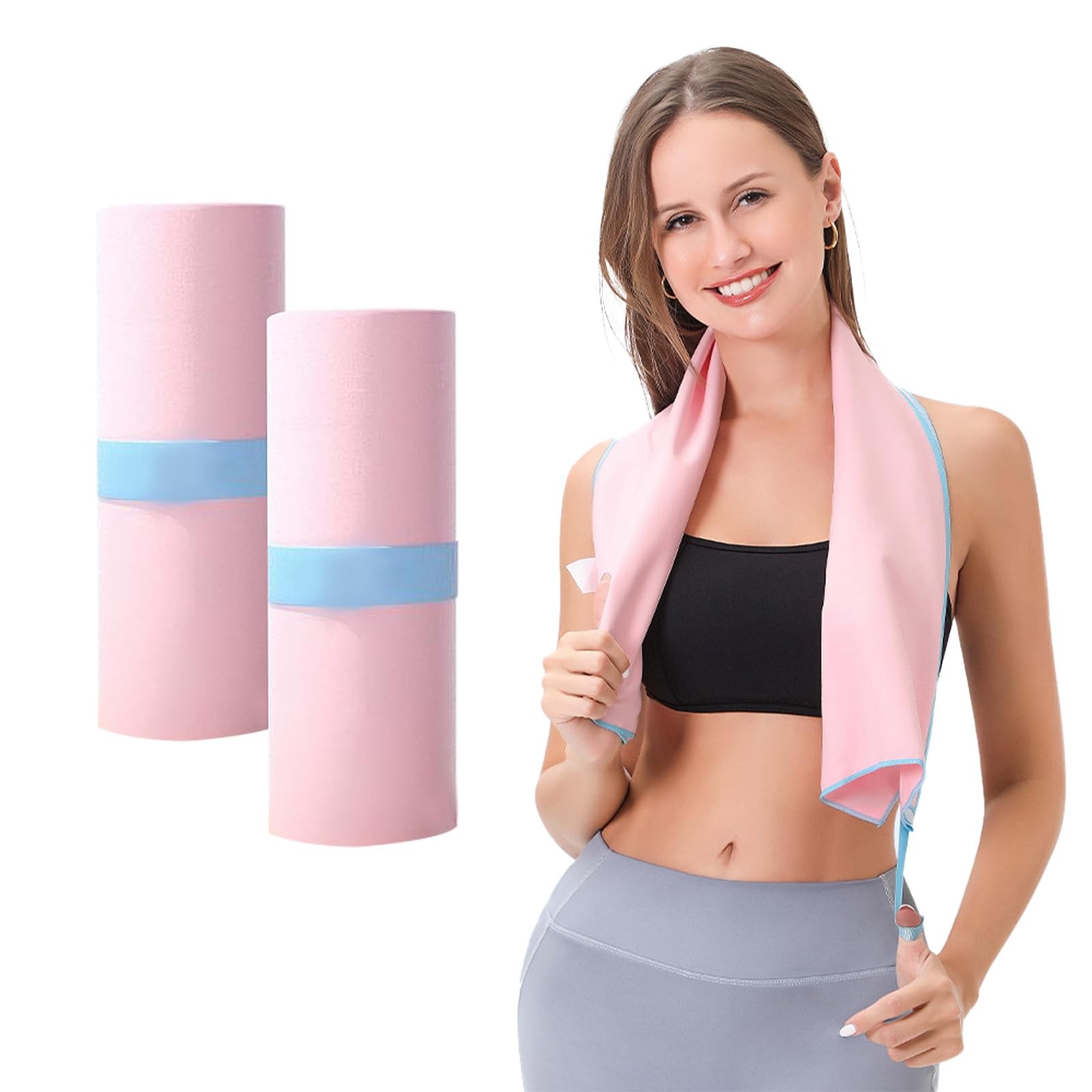 LERAO Gym Towels for Women,Workout Quick 11.8 inches x 39 inches, Pink