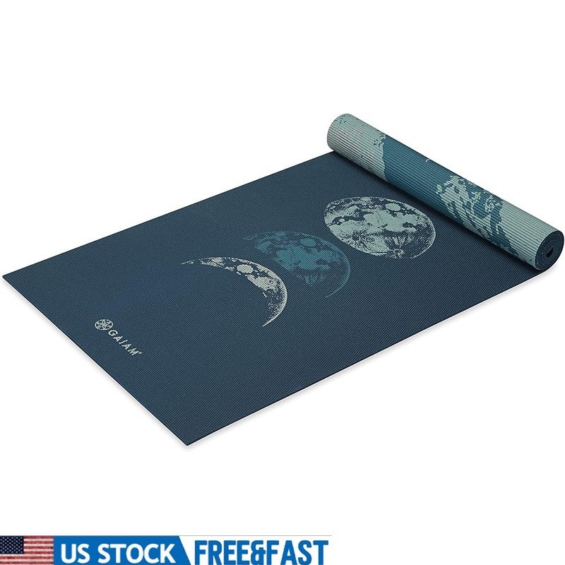 Lightweight Thick Yoga Mat Non-Toxic Reversible Non-Slip Cushioning Exercise New