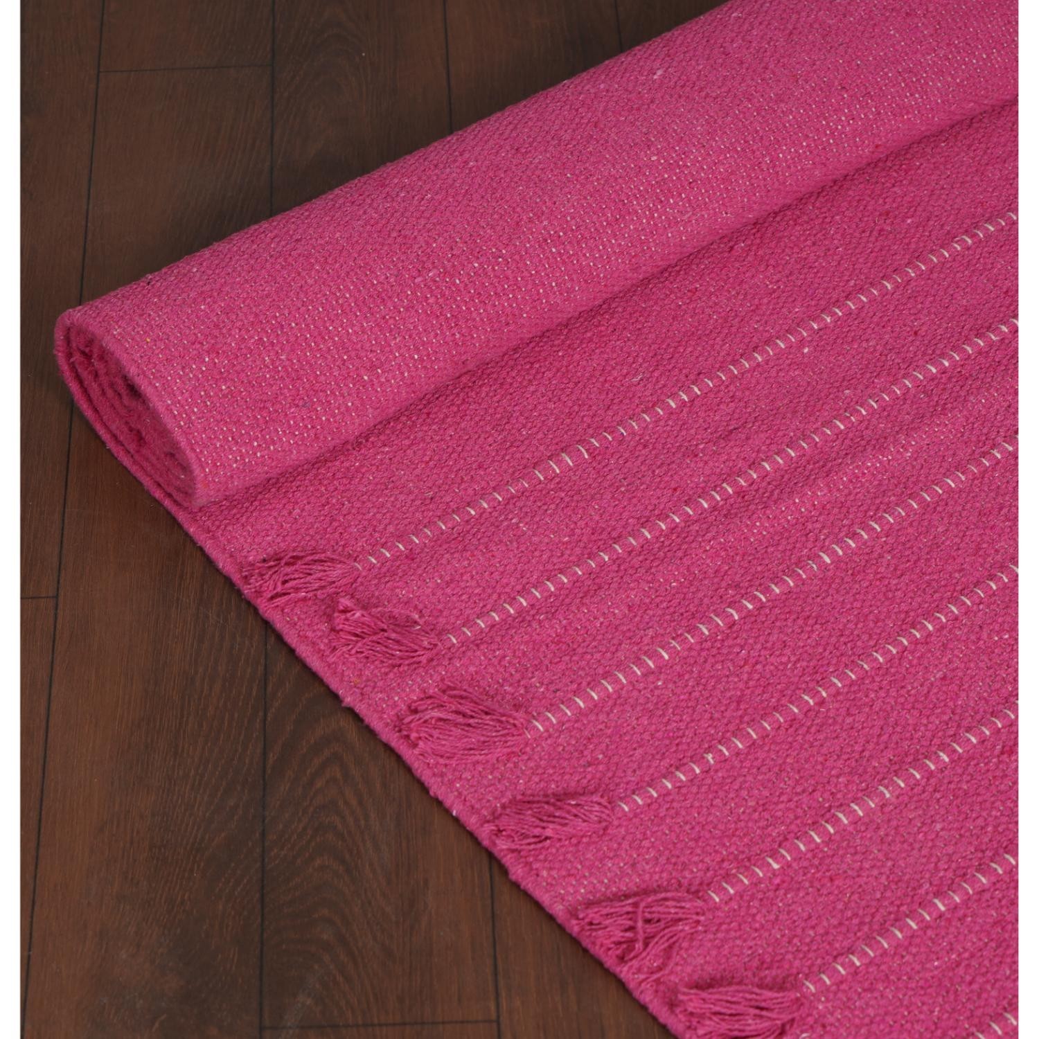 Handwoven Organic Cotton Yoga Mat – Non-Slip Herbal Infusion, 2×6 ft
