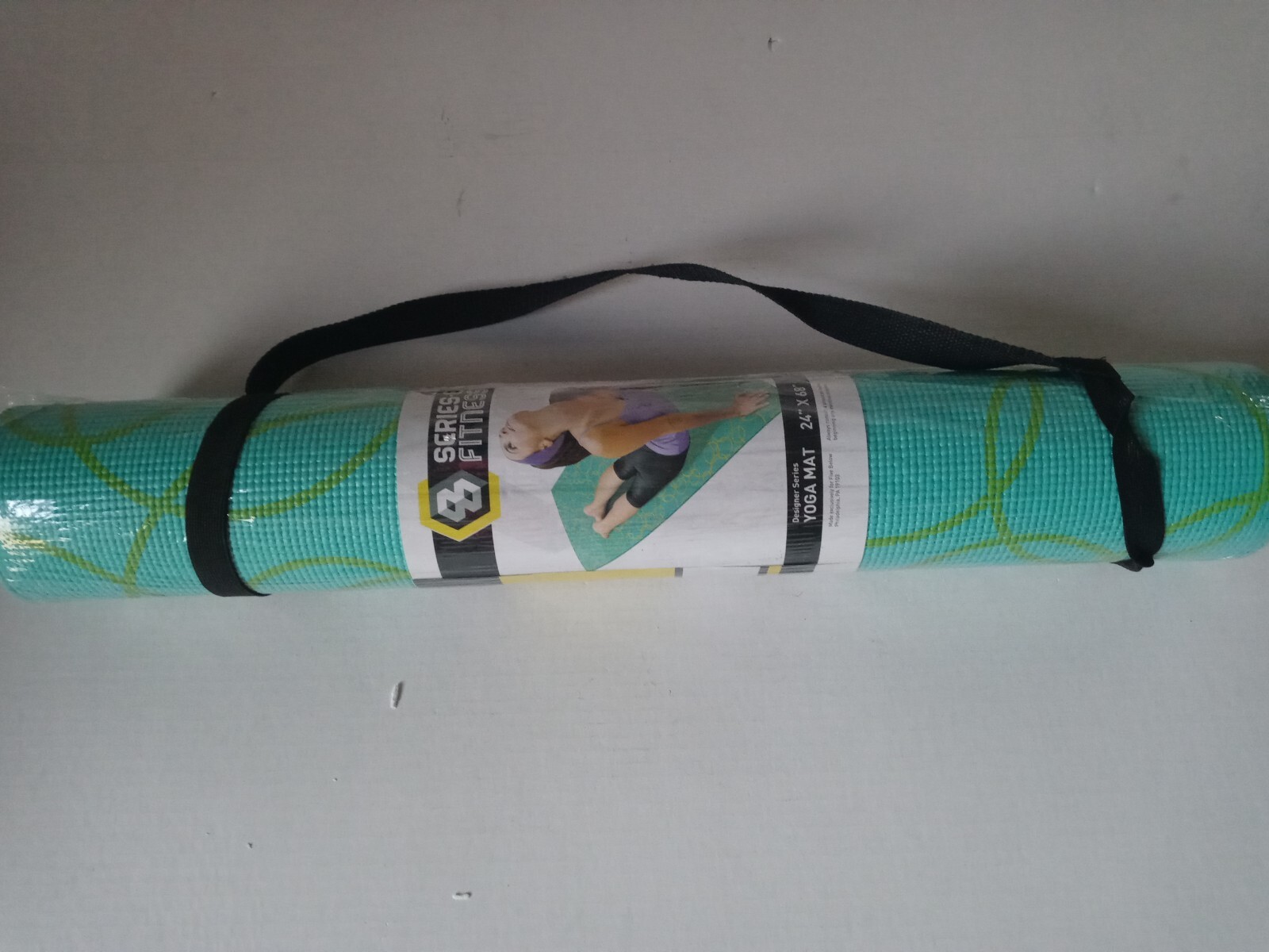 Designer Series 8 Fitness Yoga Mat ~ 5 Mm Thick ~ Green Mint ~ 24” x 68” New