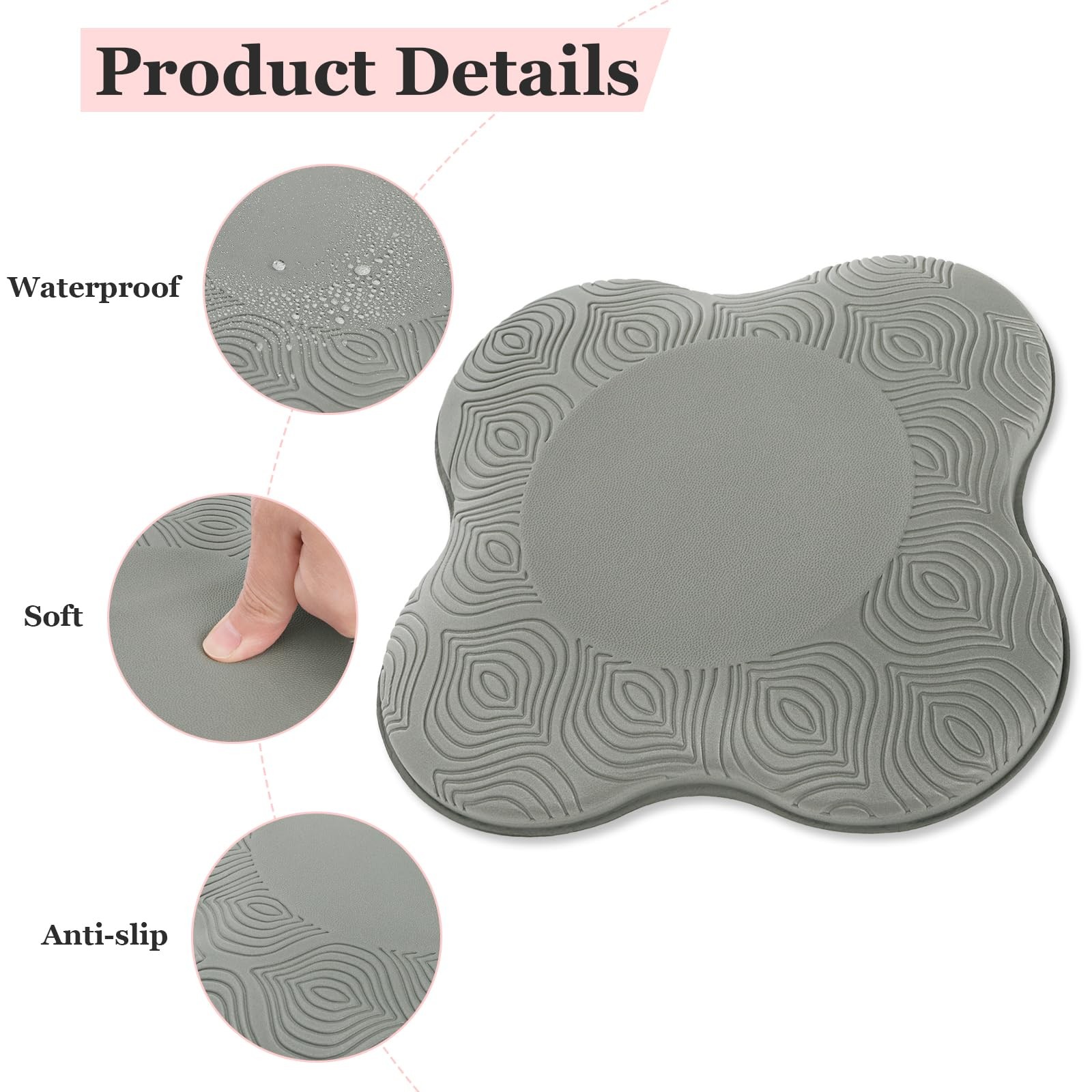 6 Pack Yoga Knee Pads, Pilates Knee Pad Cushion Extra Thick Foam for Knees Elbow