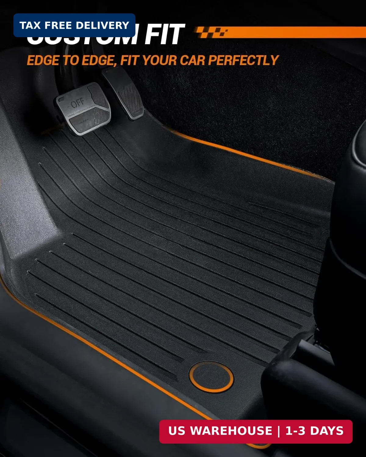 SEALIGHT Tesla Model Y Floor Mats 5 Seat 2021-2024, All Weather Custom Fit Floor