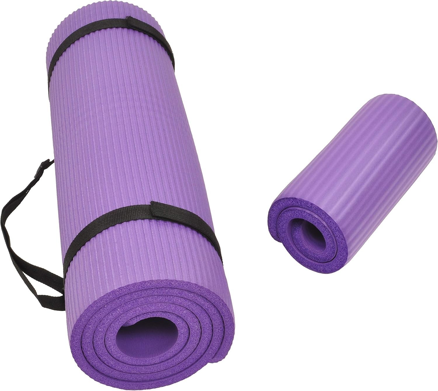 All Purpose 1/2-Inch Extra Thick High Density Anti-Tear Exercise Yoga Mat and…