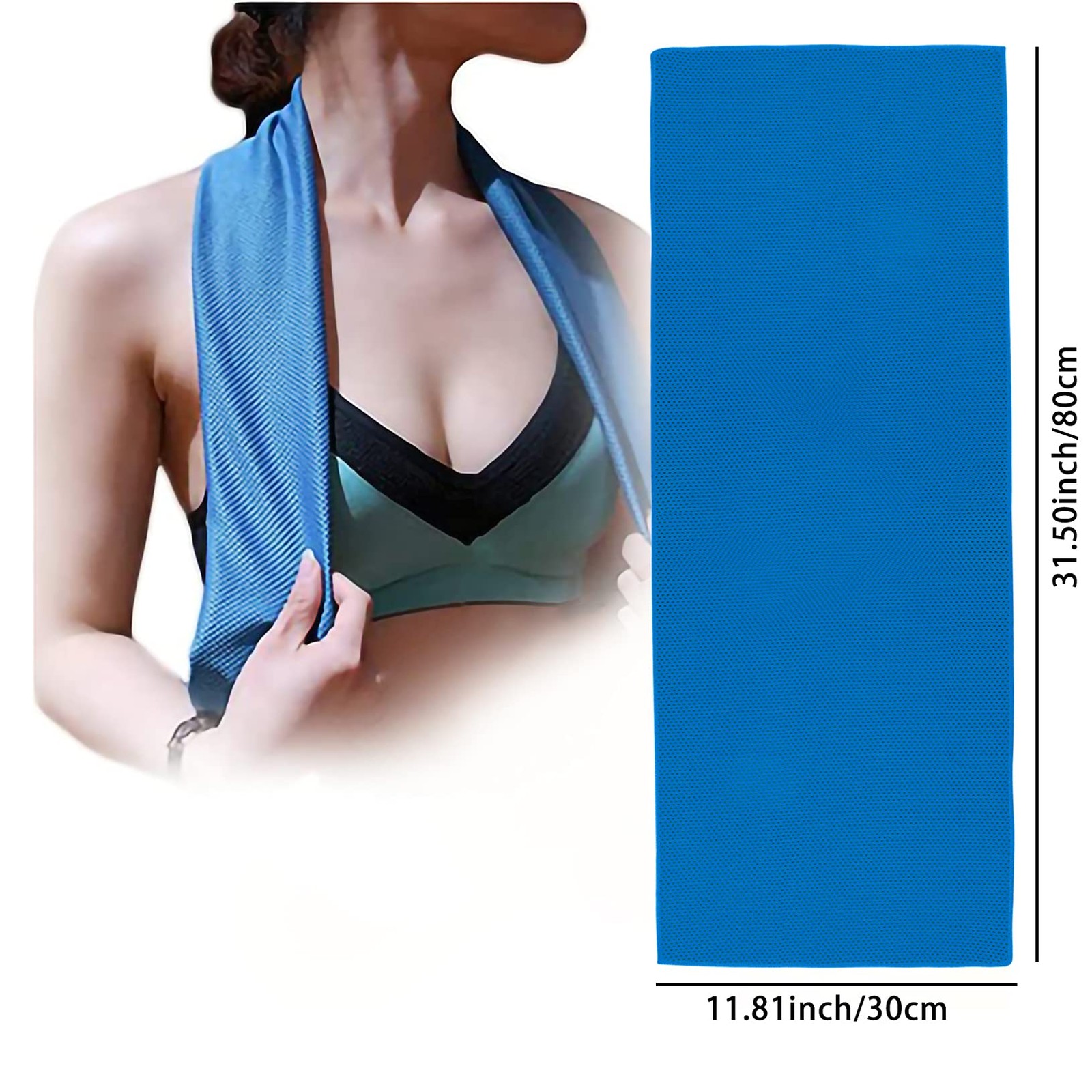 Ponpon 10pcs Cooling Towel Ice Towels for Neck Small, 10 Packs
