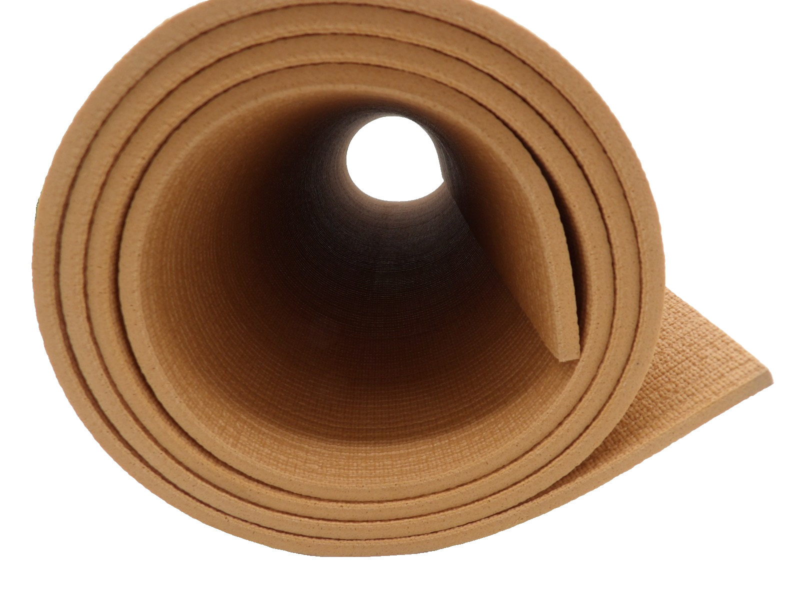 Sports Research Sweet Sweat Non-Slip Yoga Mat – 6×2′ – Tan – Open Package