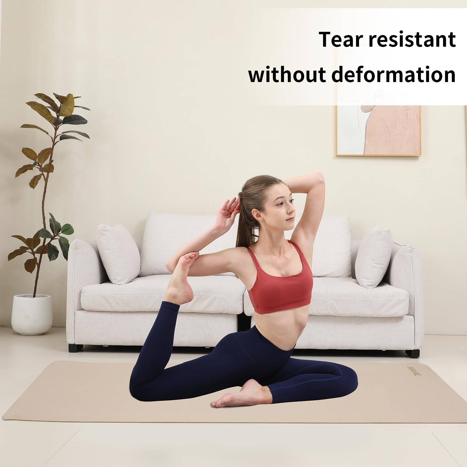 Yoga Mat Thick (8MM,1/3″), Eco-Friendly POE Non Slip Yoga Mat, High Rebound &…
