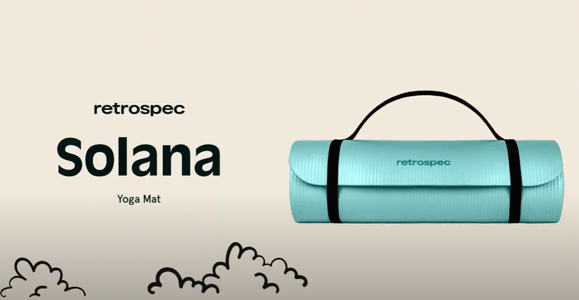 Thick Non-Slip Yoga Mat with Strap for Home Workouts, Pilates & Stretching – 1