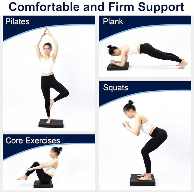 Extra Wide TPE Foam Stability Balance Pad Non-Slip Water-Resistant Yoga Therapy