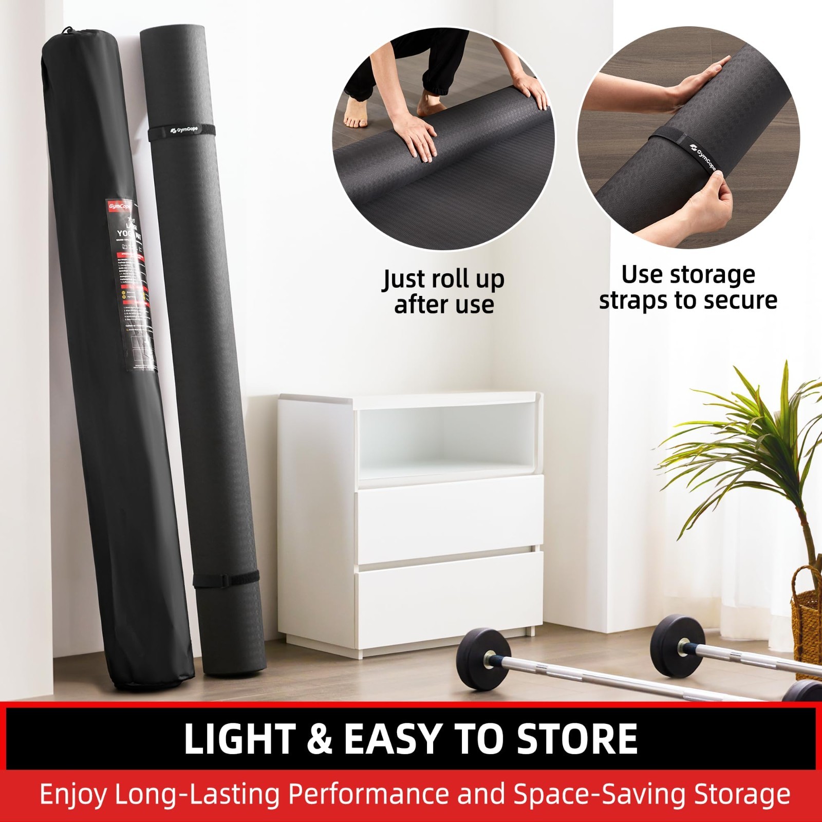Extra Large Non-Slip Yoga Mat 72″x48″ or 78″x57″, Thick TPE for Home Gym, Pilate
