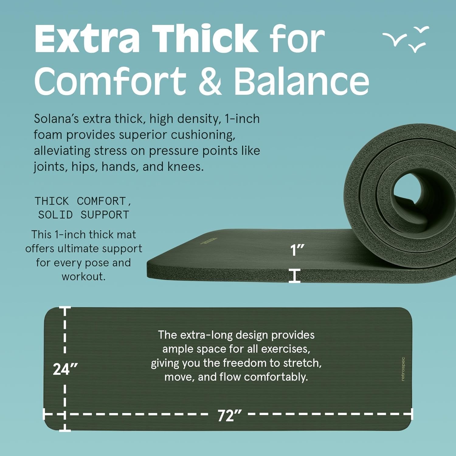 Versatile Solana Non-Slip Yoga Mat with Carry Strap – Ideal for Beginners & Pros