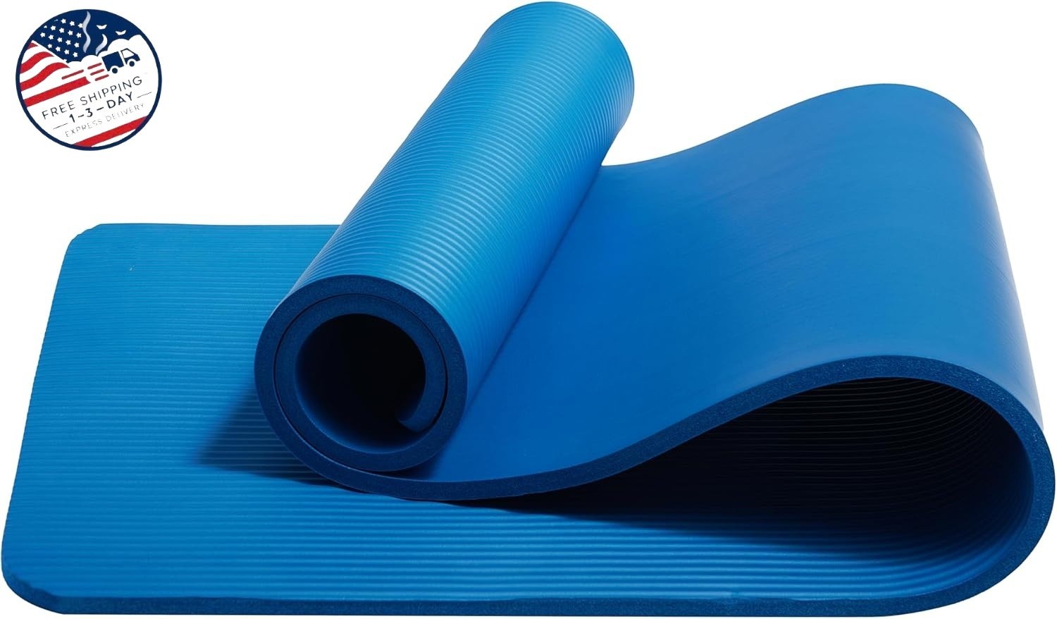 Esterilla de yoga extragruesa con correa, compacta y práctica para el uso diario