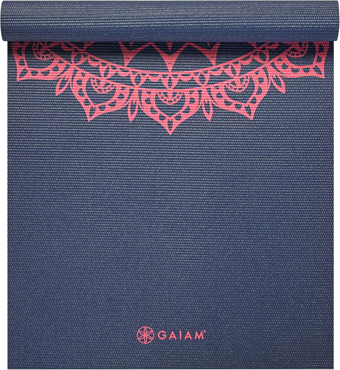 Gaiam Print Yoga Mat, Non Slip Exercise & Fitness Mat for All Types of Yoga, Pil