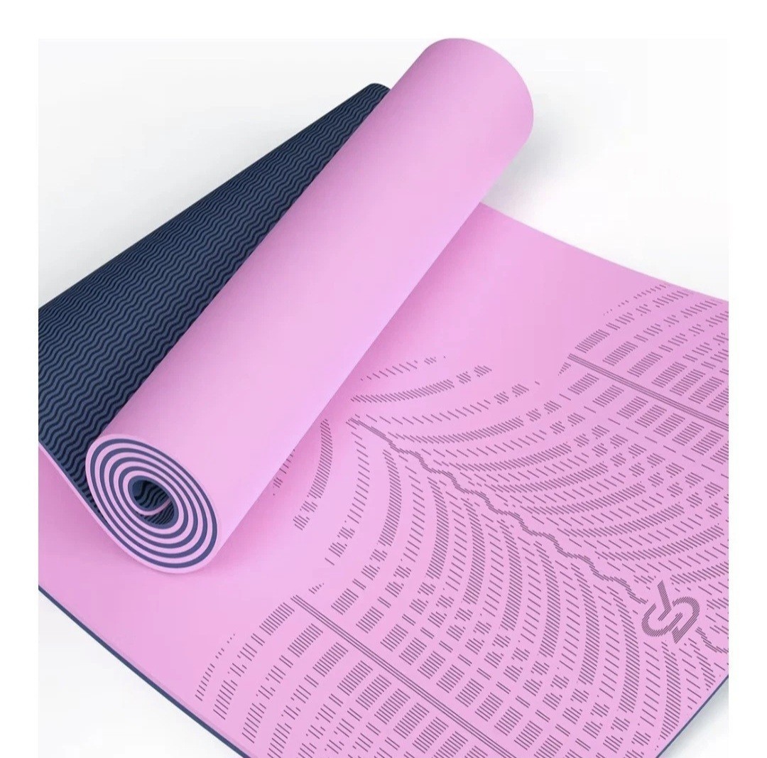 SAEEPABUL 24×72 Micro-X Thick Yoga Mat Non Slip W Carry Strap Pink