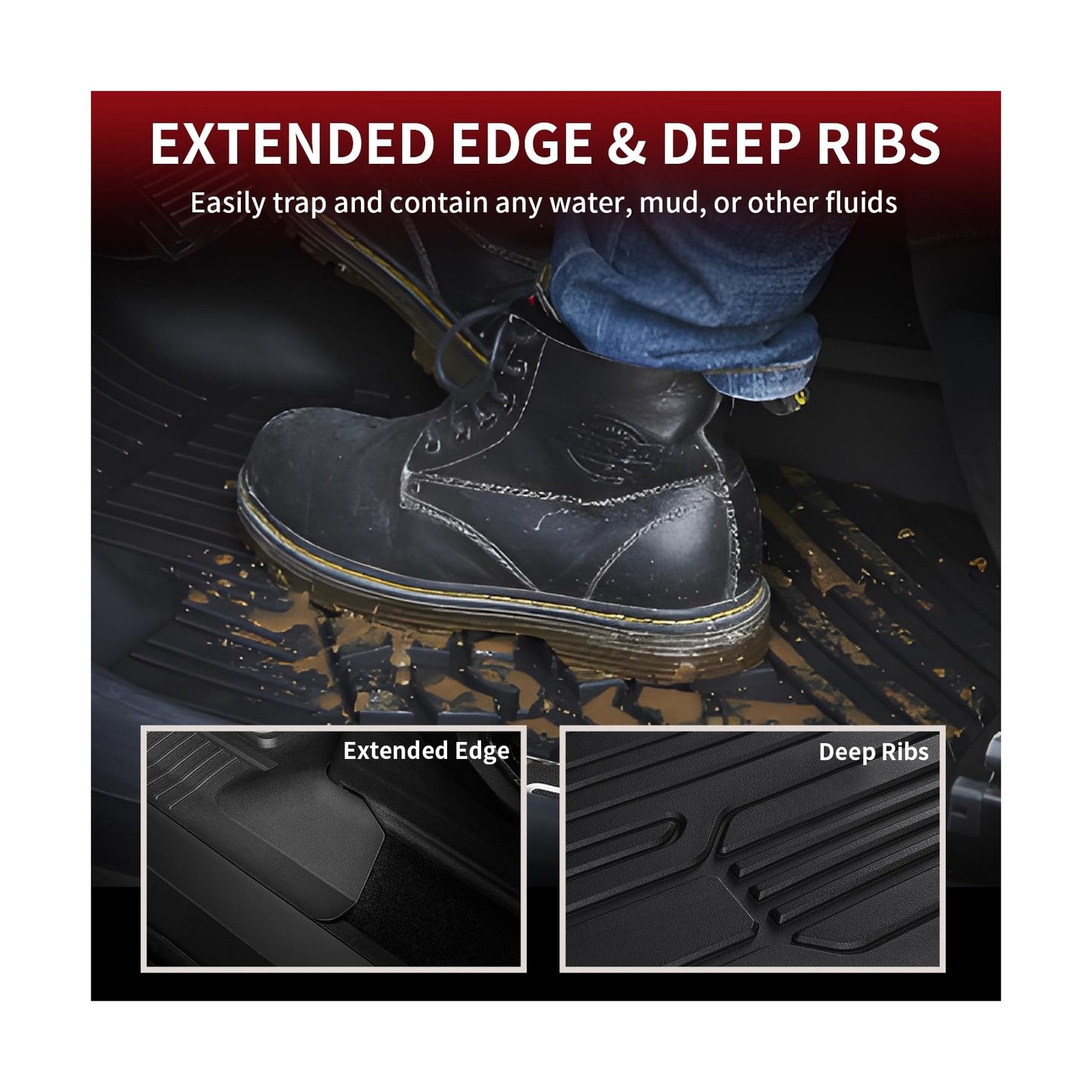 LASFIT Floor Mats for Ford F-150 2015-2026 | F150 Lightning 2022-2025 SuperCr…