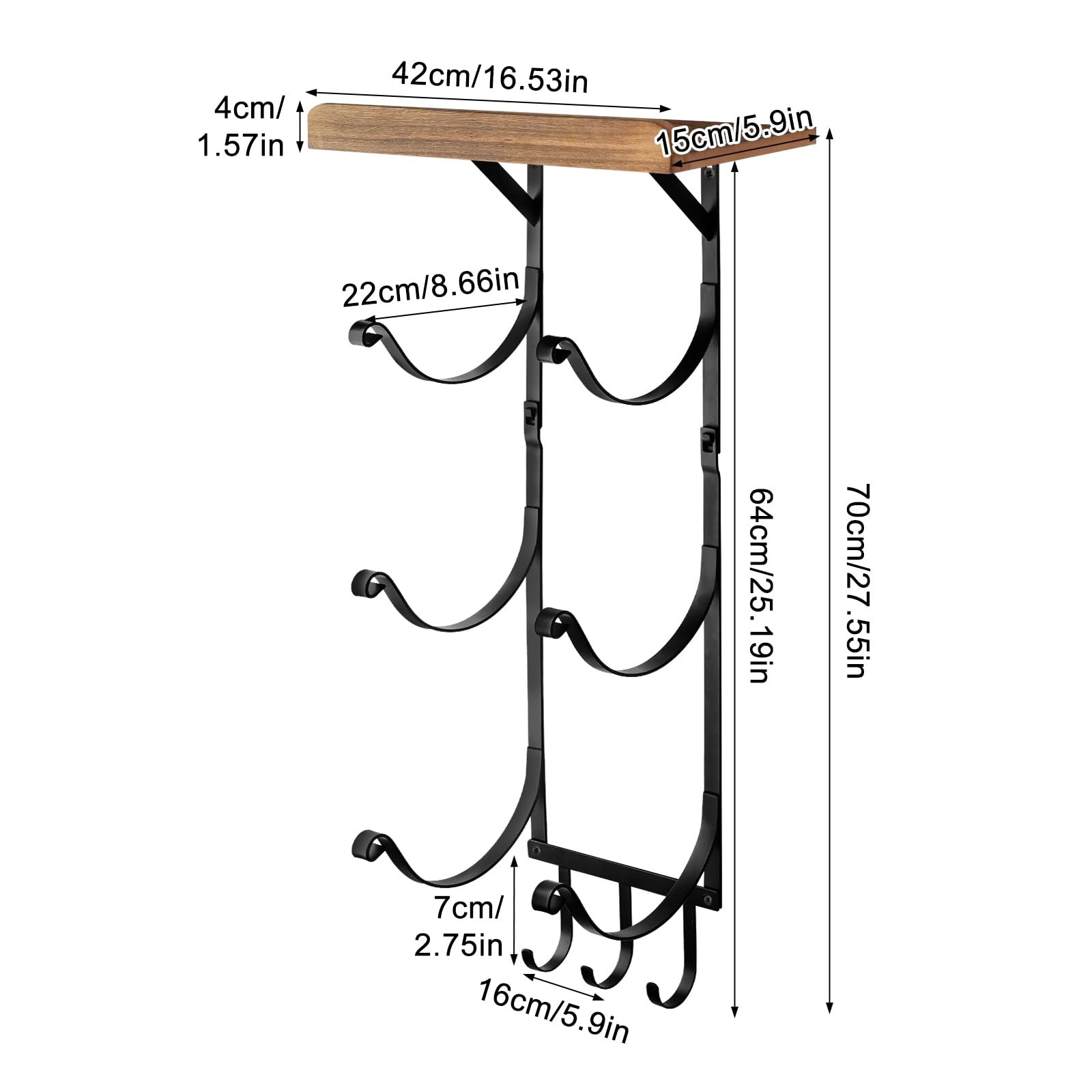 Yoga Mat Holder Wall Mount, Gym Home Yoga Room Accessories Wall Rack Storage,…