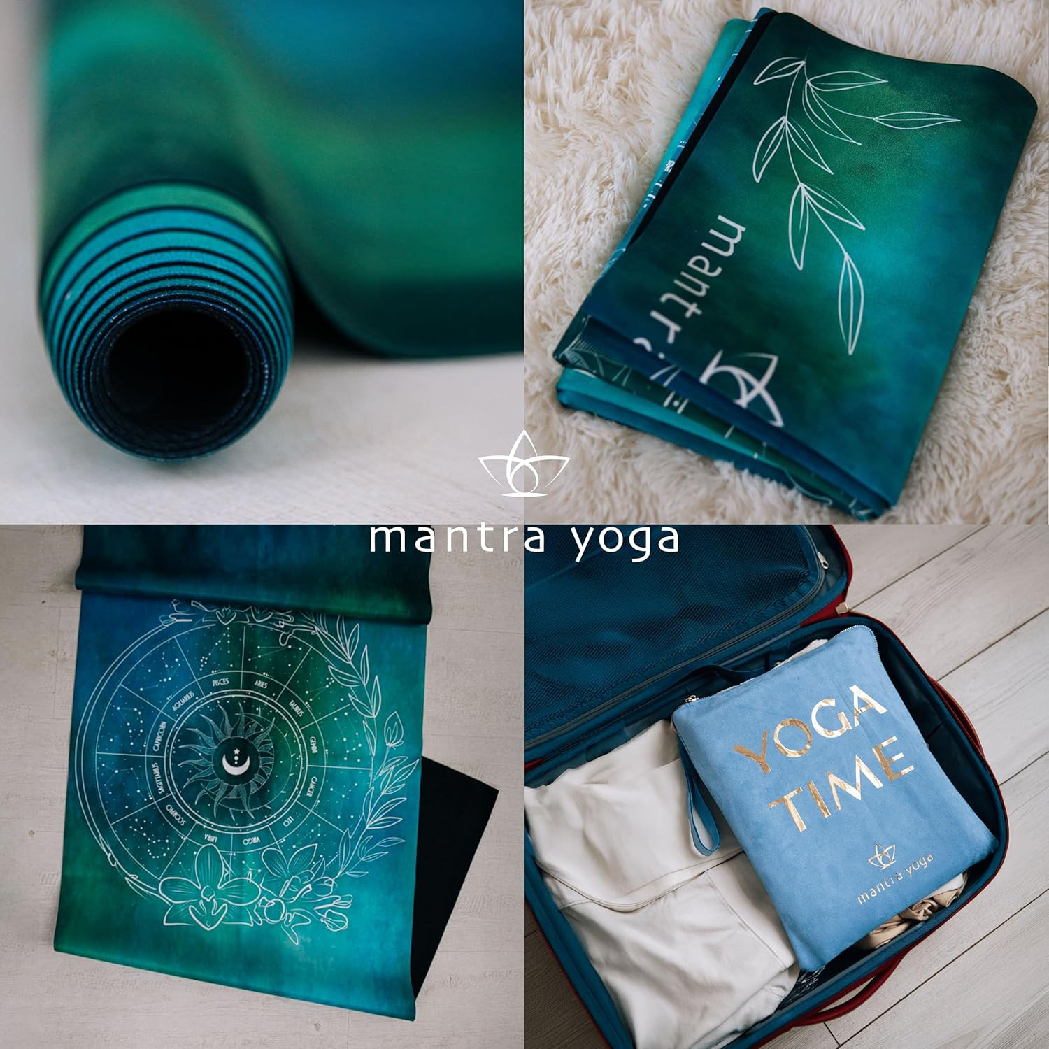 Eco-Friendly Foldable Yoga Mat with Knee Pad – Lightweight & Portable 72″x24