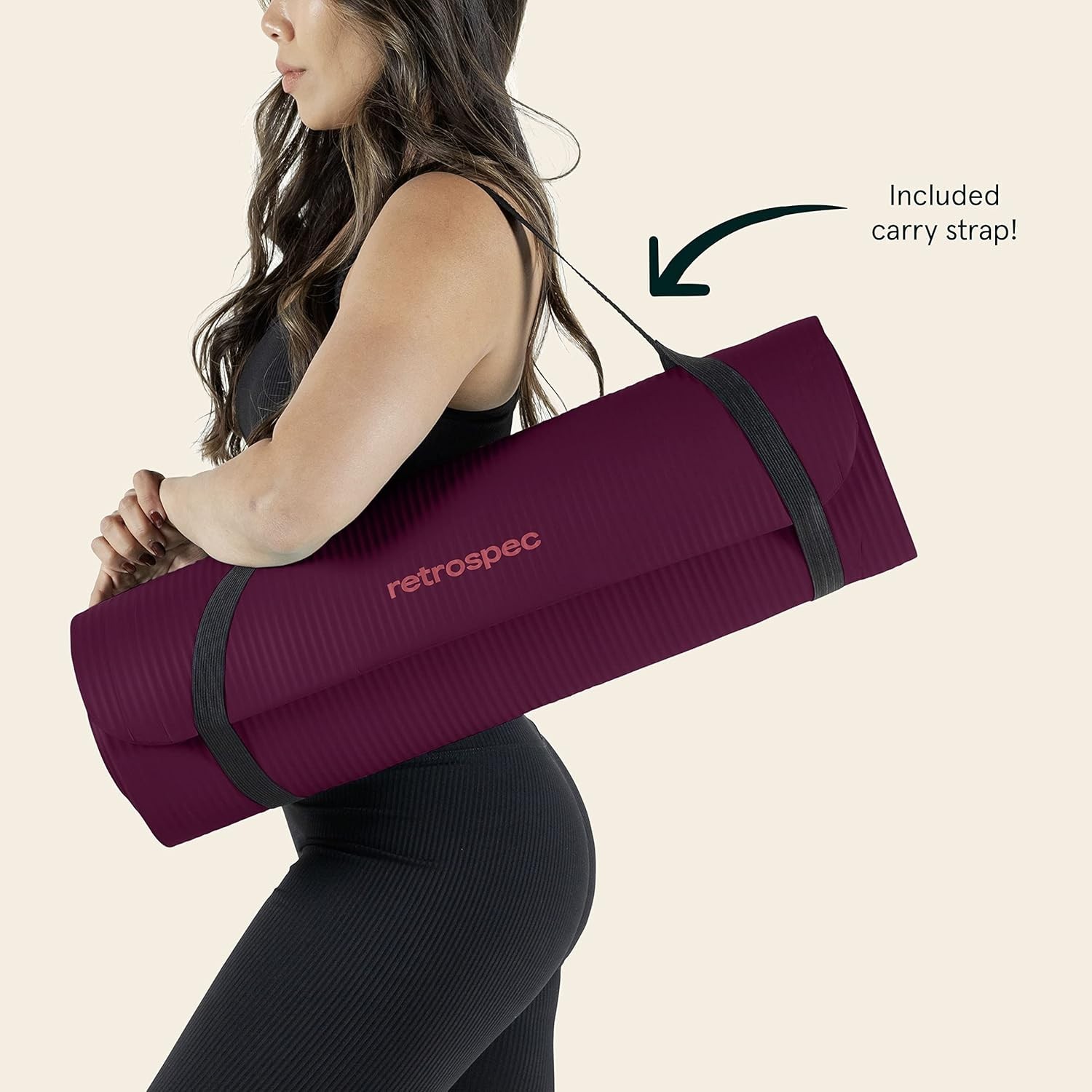 Eco-Friendly Non-Slip Yoga Mat with Carry Strap – Ultimate Comfort & Support