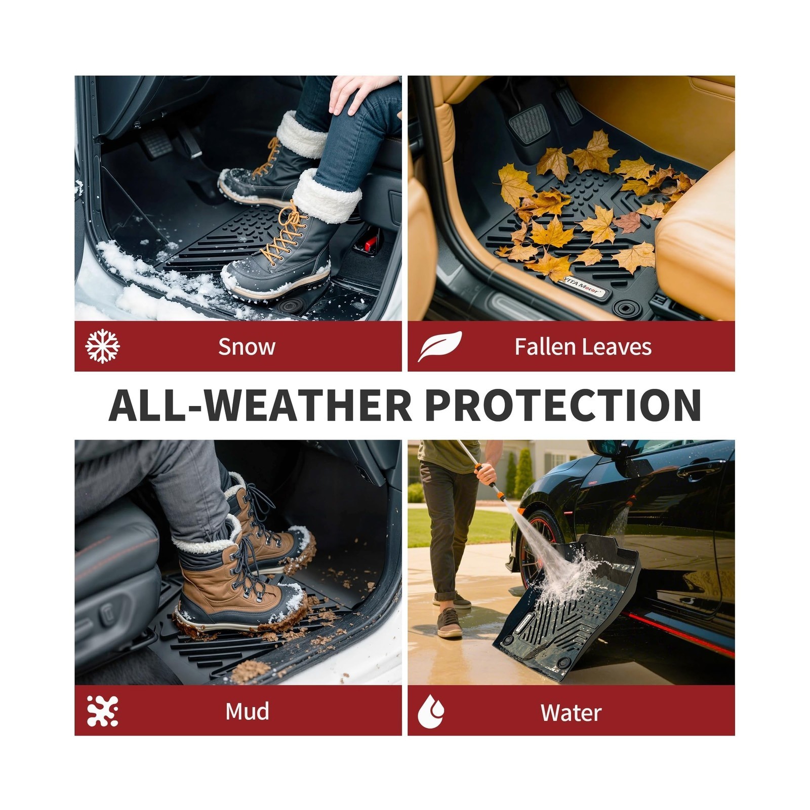 YITAMOTOR Floor Mats Compatible with 2019-2026 Chevrolet Silverado 1500/GMC S…