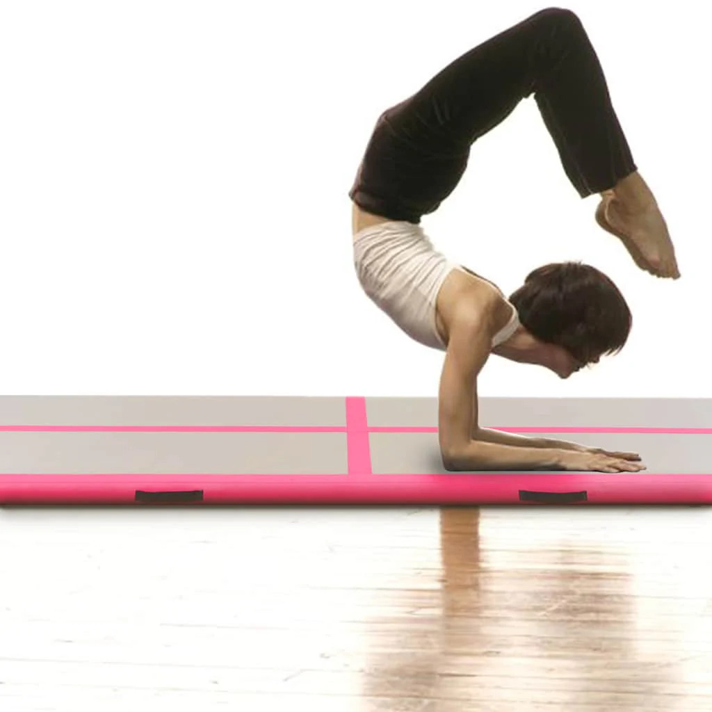 Gymnastics Mat with Pumps Inflatable 400x100x10 cm PVC P