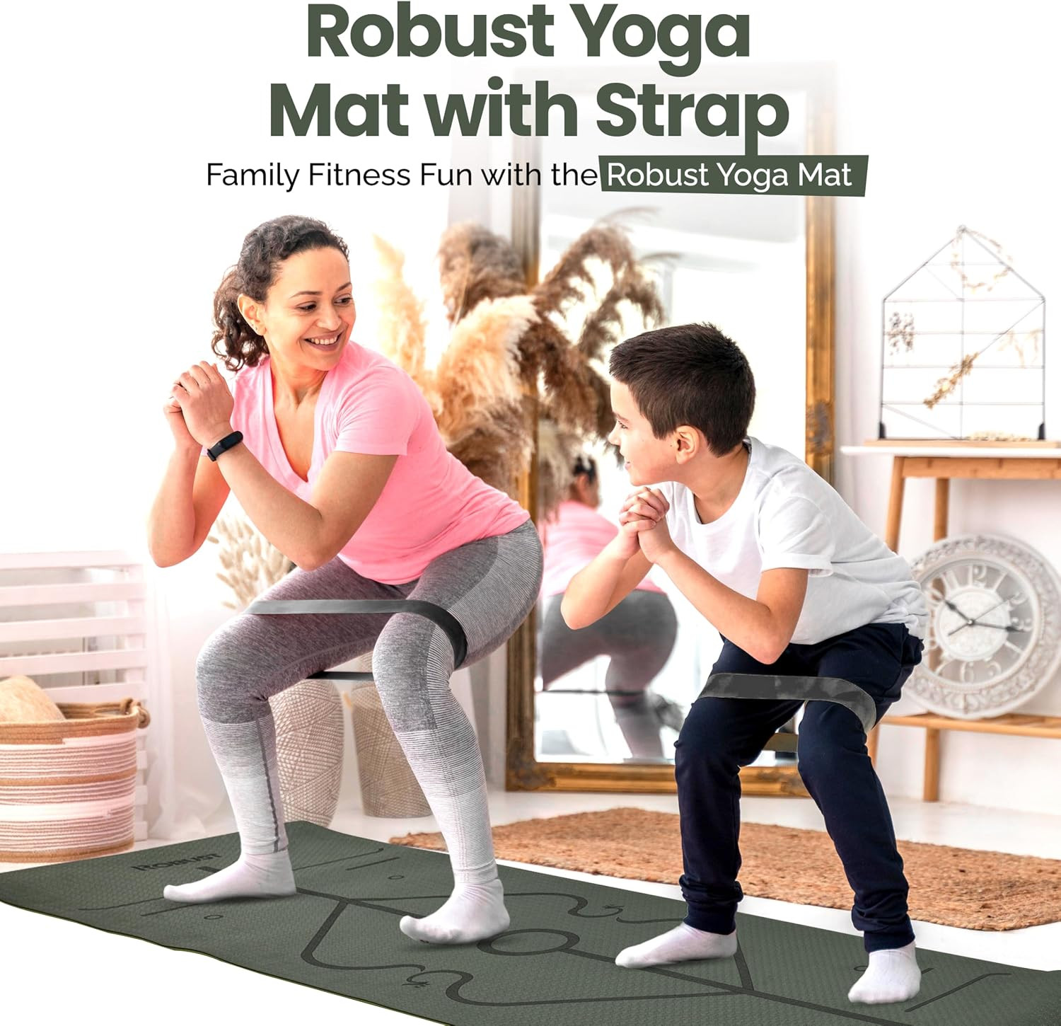 Extra Thick Yoga Mat 1/4 & 1/3 & 2/5 Inch – Non Slip Exercise Mat with Alignment