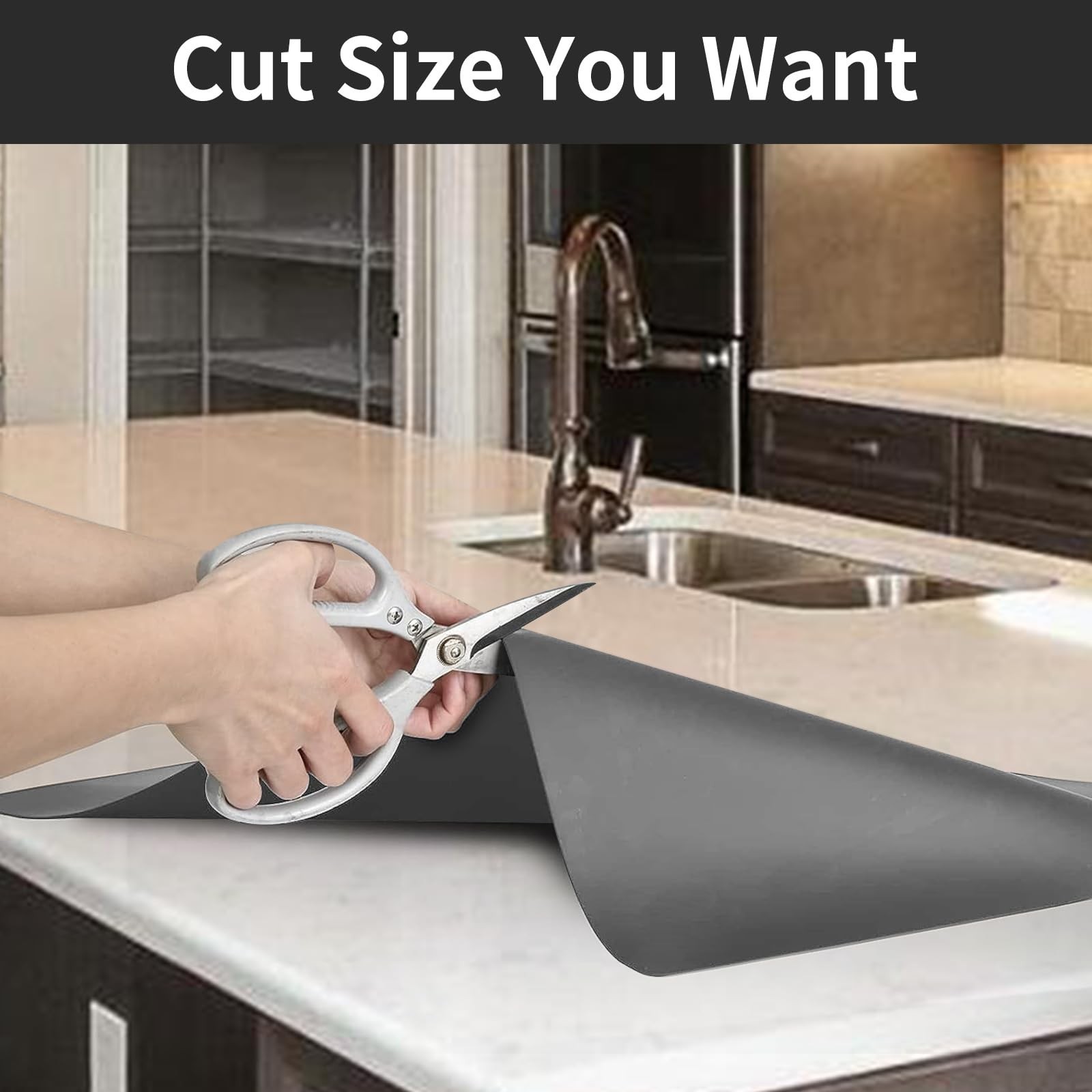 Super Large Silicone Mat, 120″x24″(305cmx60cm) Silicone Mats for Kitchen Coun…