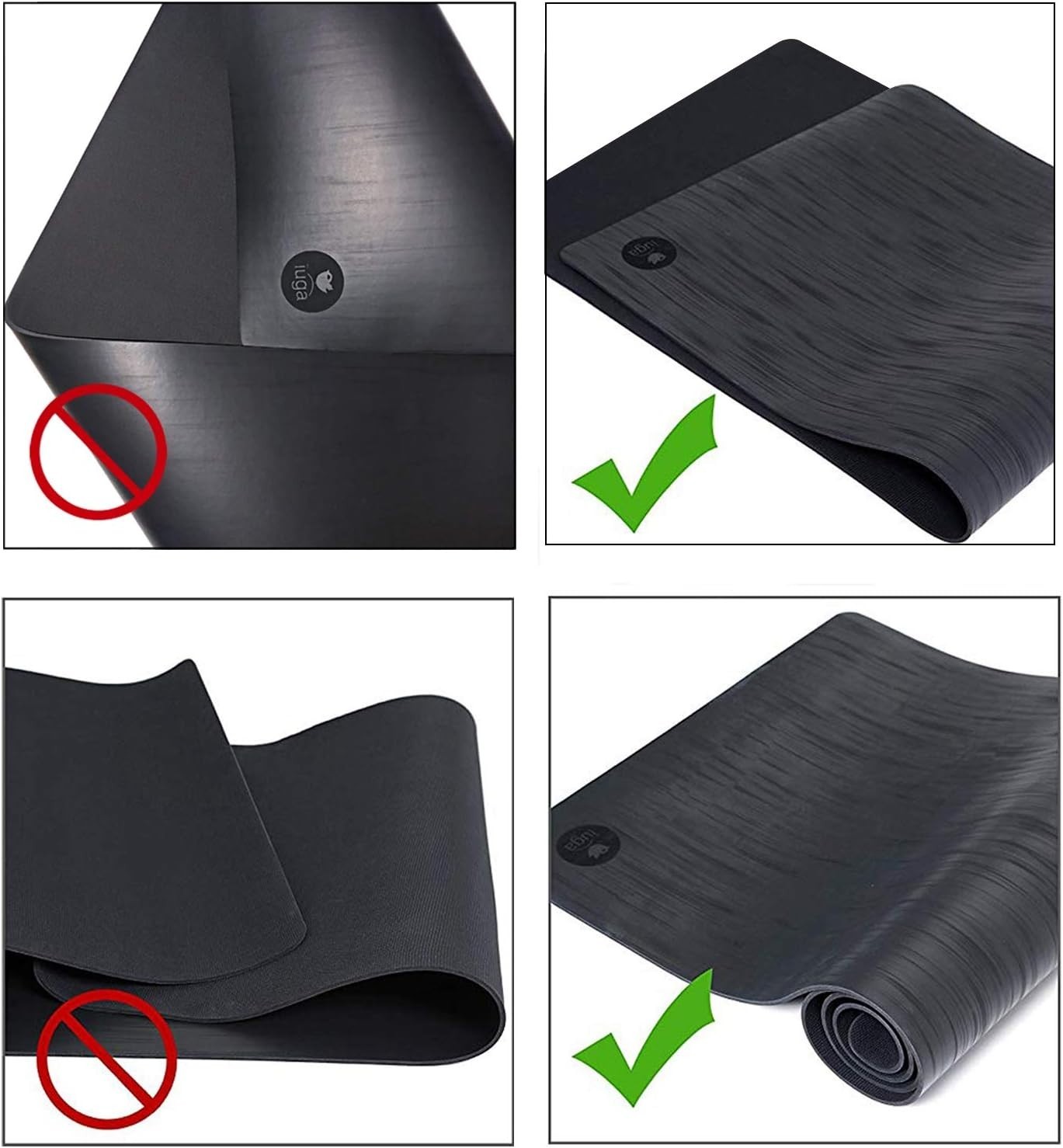 Grip-Enhancing Pro Yoga Mat with Middle-layer Mesh