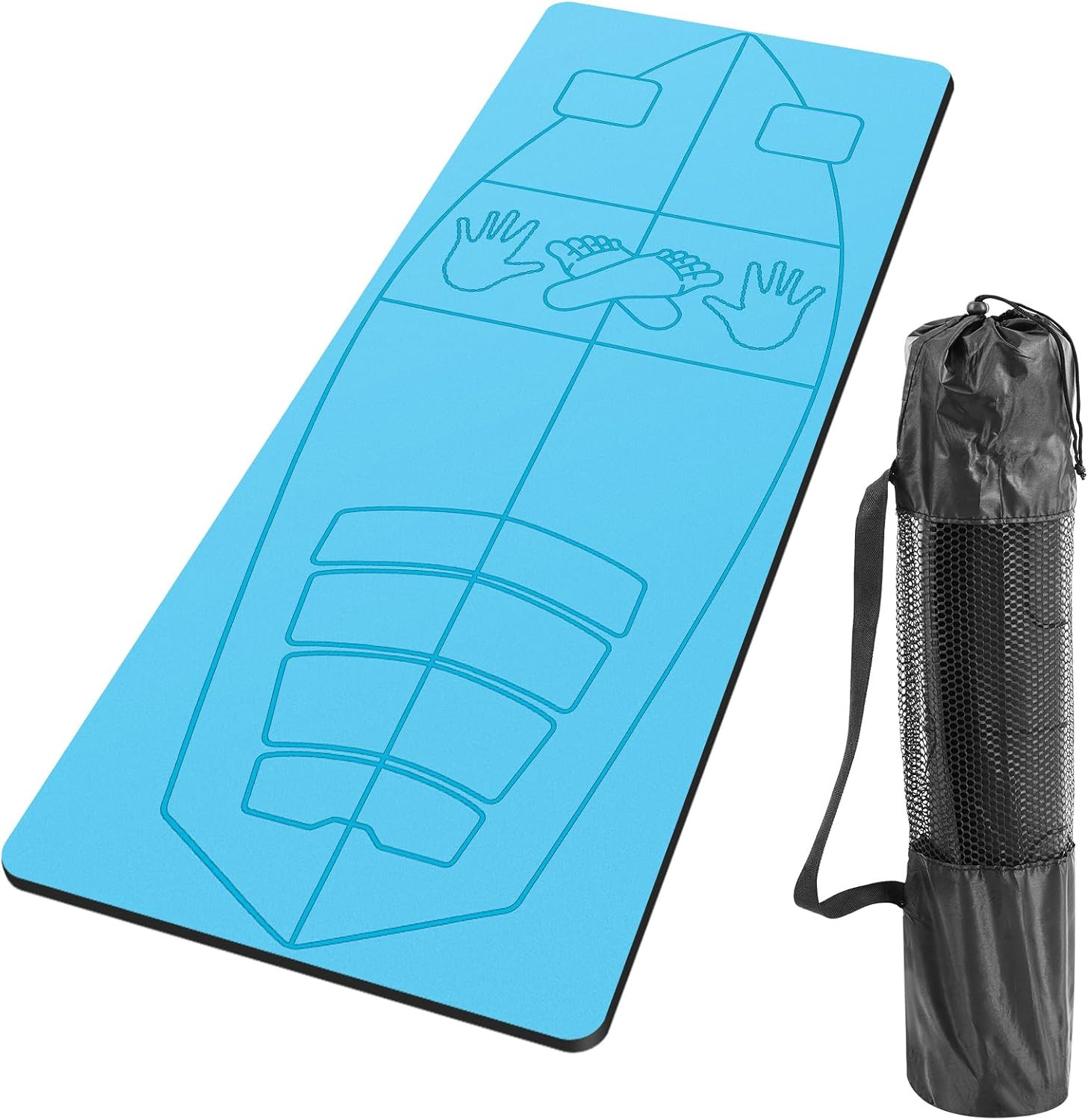 Extra Large Surf Mat for Balance Training & Yoga – Non-Slip, Foldable, with Bag