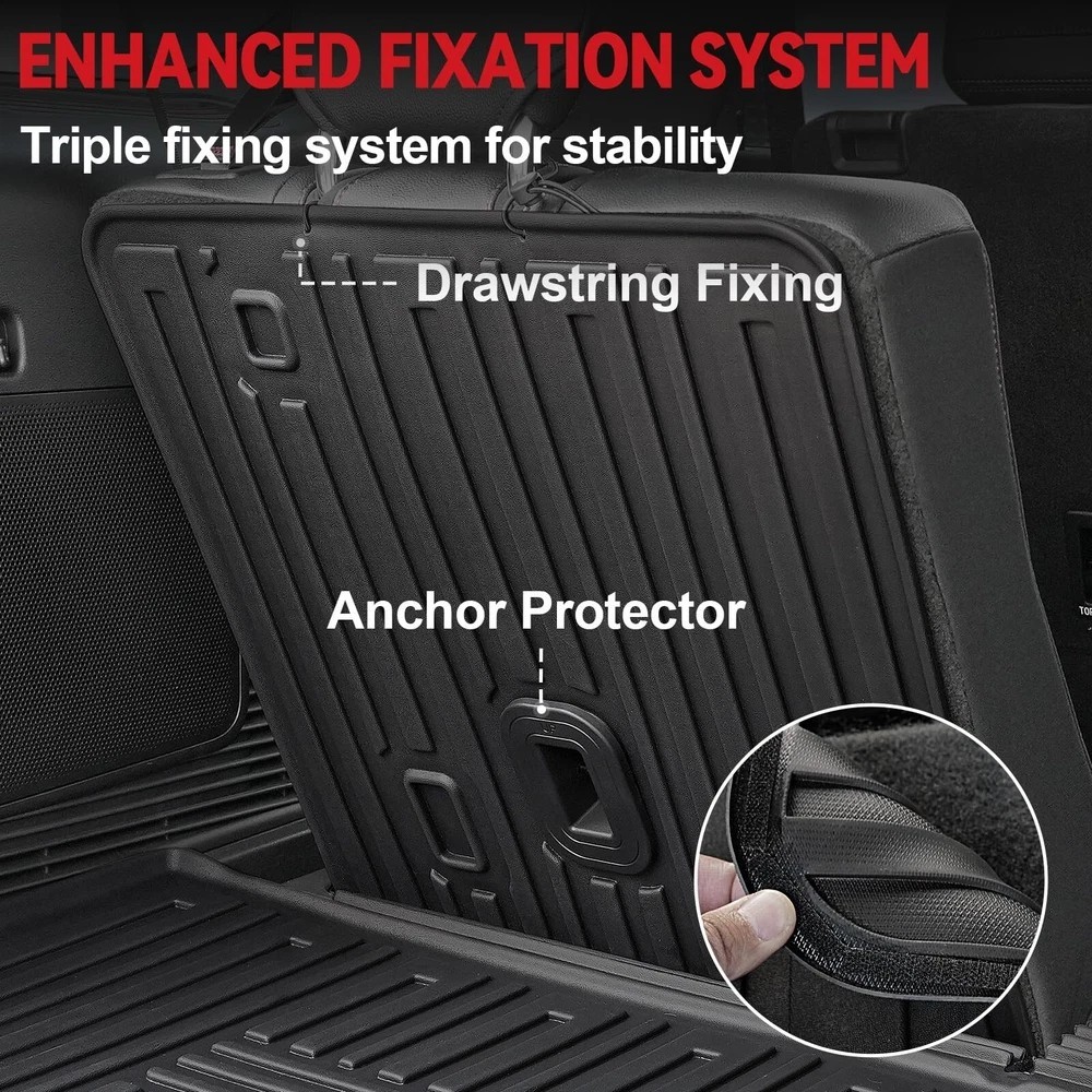 Floor Mats for 2025 2020-2024 Ford Explorer (6-seat), All Weather TPE Floor Mat
