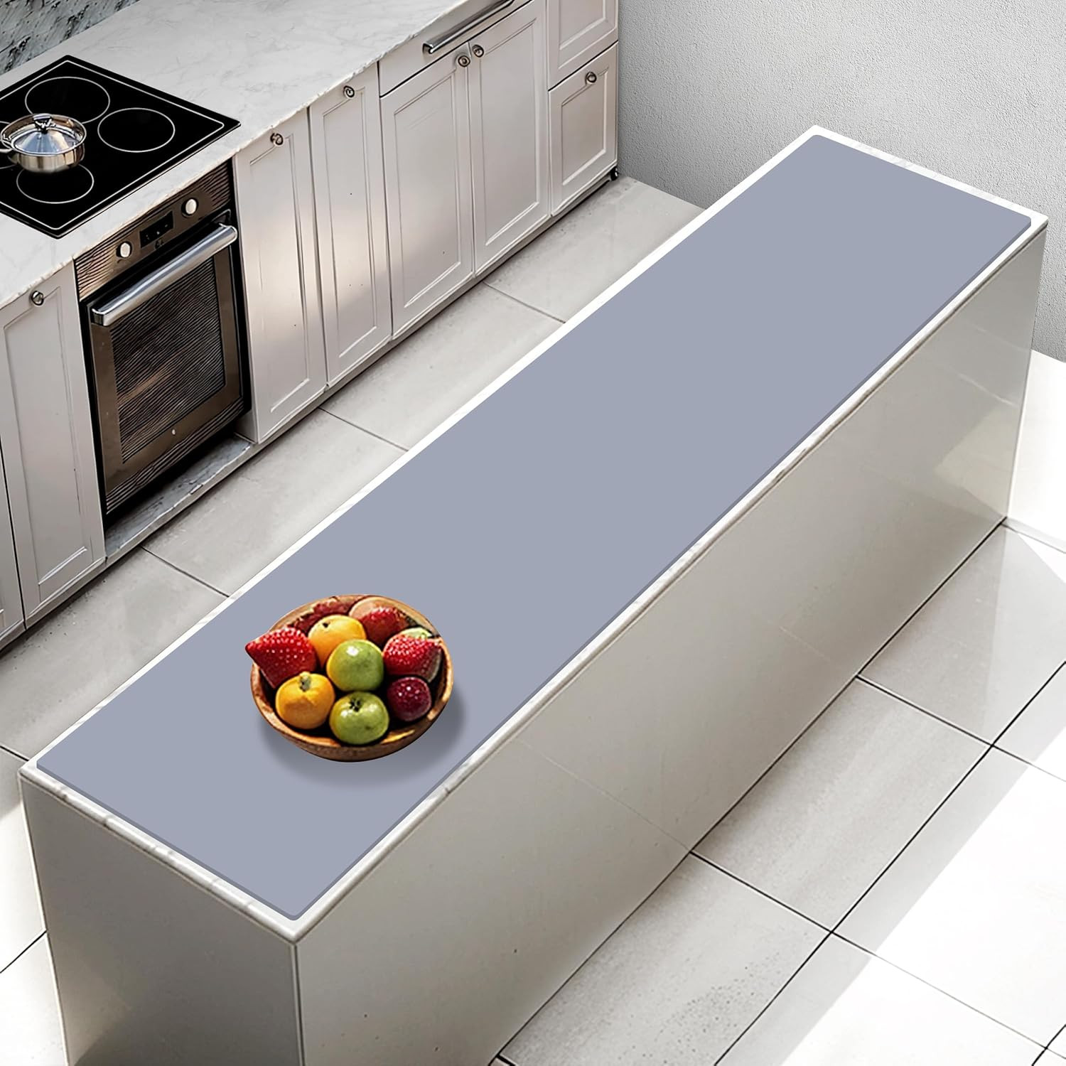 Extra Large Silicone Mat 78.74”X19.69”X0.08”, Multipurpose Silicone Mat Thick He