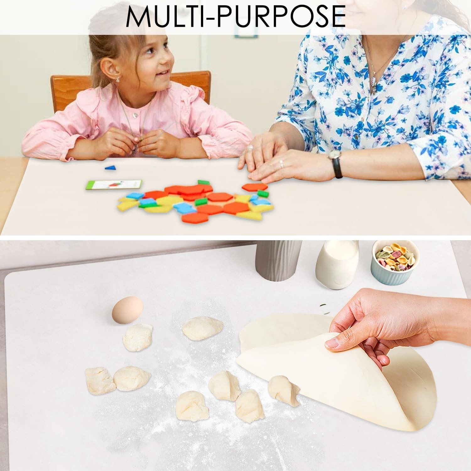 Extra Large Silicone Mat for Kitchen Counter 36″ x 24″ Silicone Table Mat for…