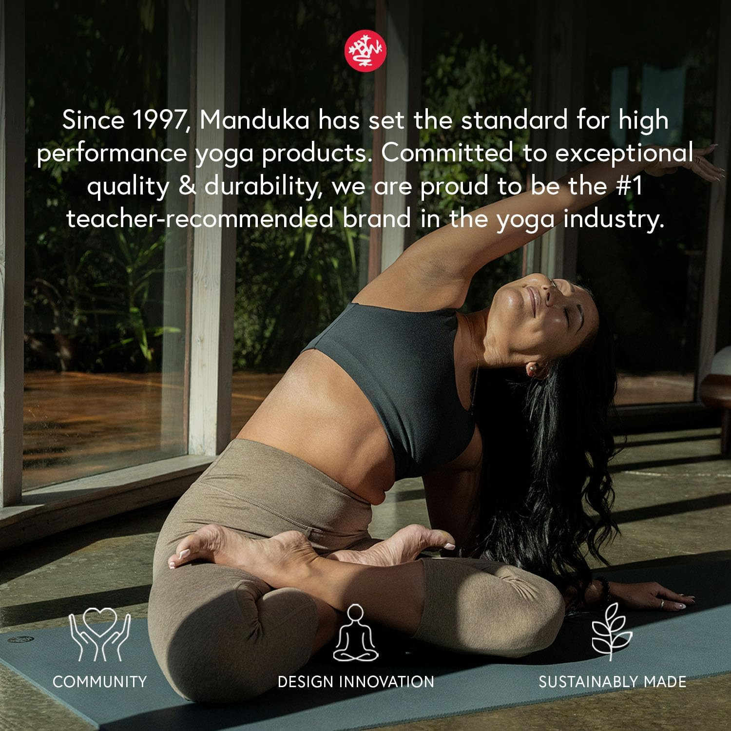 Manduka Eko Superlite Yoga Mat – 1.5Mm Natural Rubber | Foldable & Travel Friend