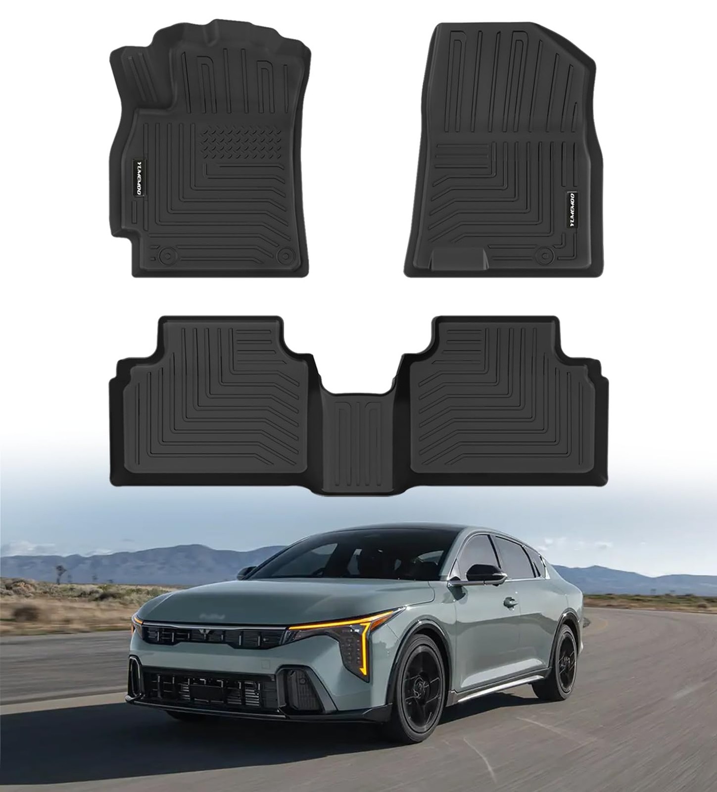 Floor Mats for 2026 2025 Kia K4 All Weather Floor Liners TPE Rubber Fit for 2…