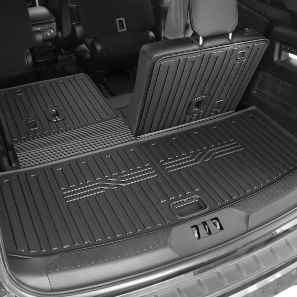 Floor Mats for 2025 2020-2024 Ford Explorer (6-seat), All Weather TPE Floor Mat