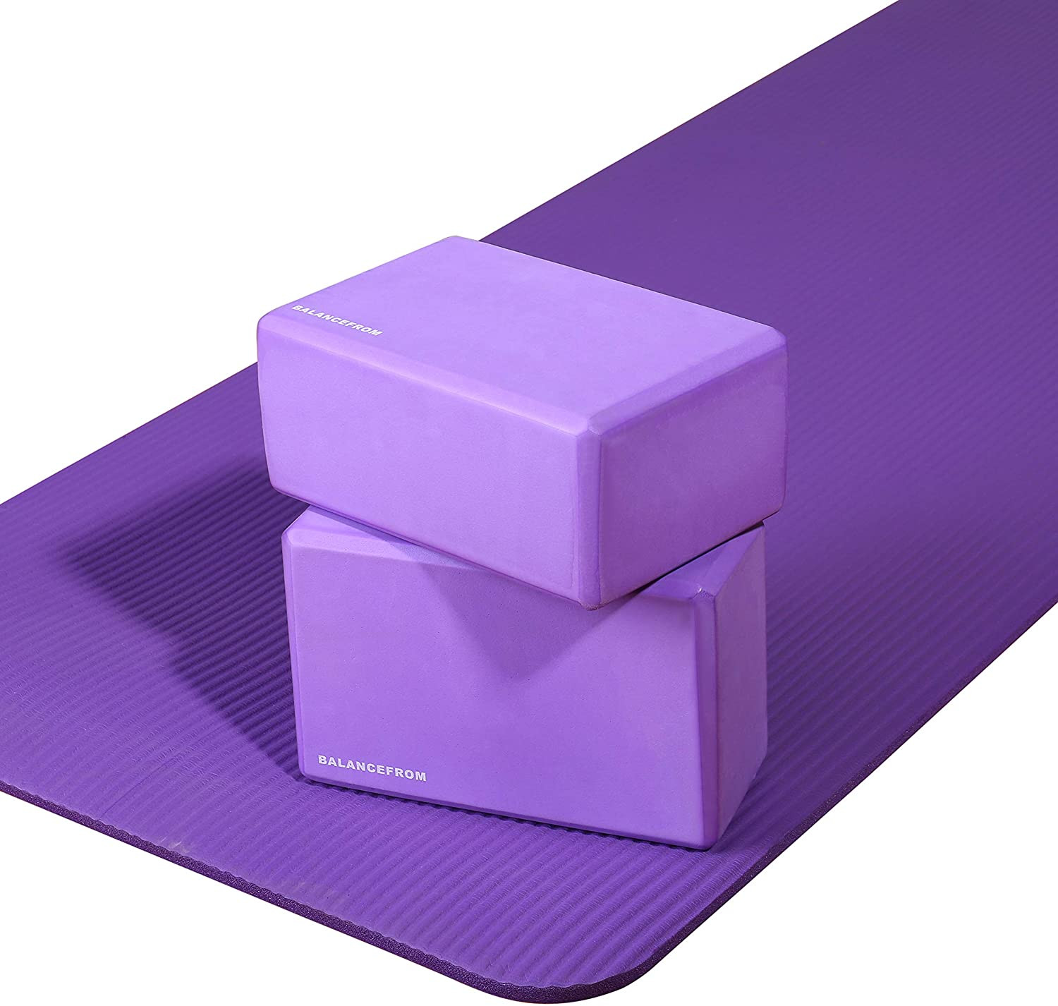 Yoga Mat, 1/2-Inch Extra Thick High Density Exercise Mat, Anti-Tear Exercise Yog