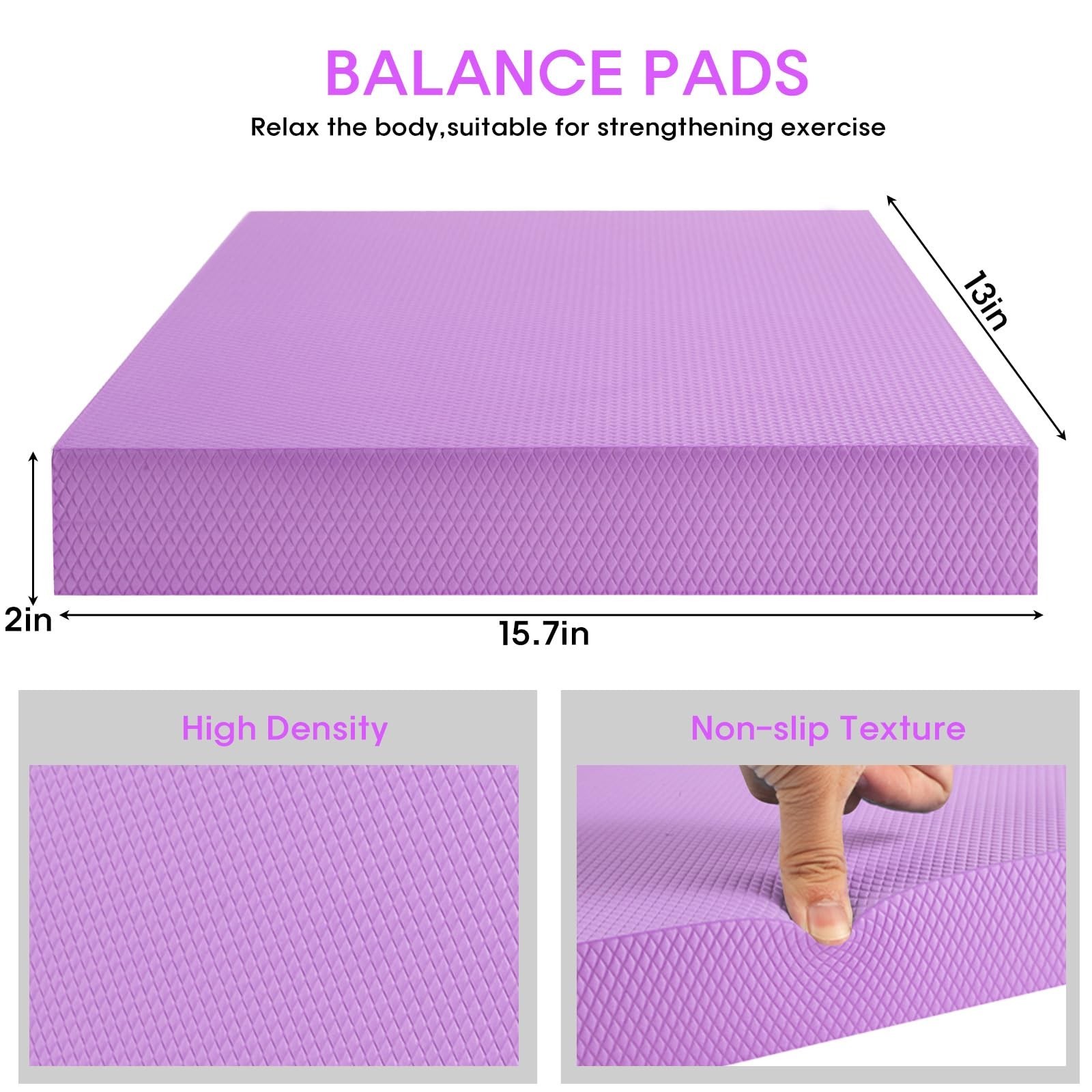 Exercise Balance Pad，Balance Foam Mat for Physical Therapy Equipment & St