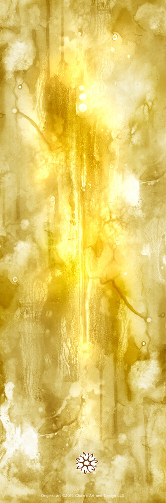 Solar™ (gold) Spiritual, Artistic, unique chakra yoga mat