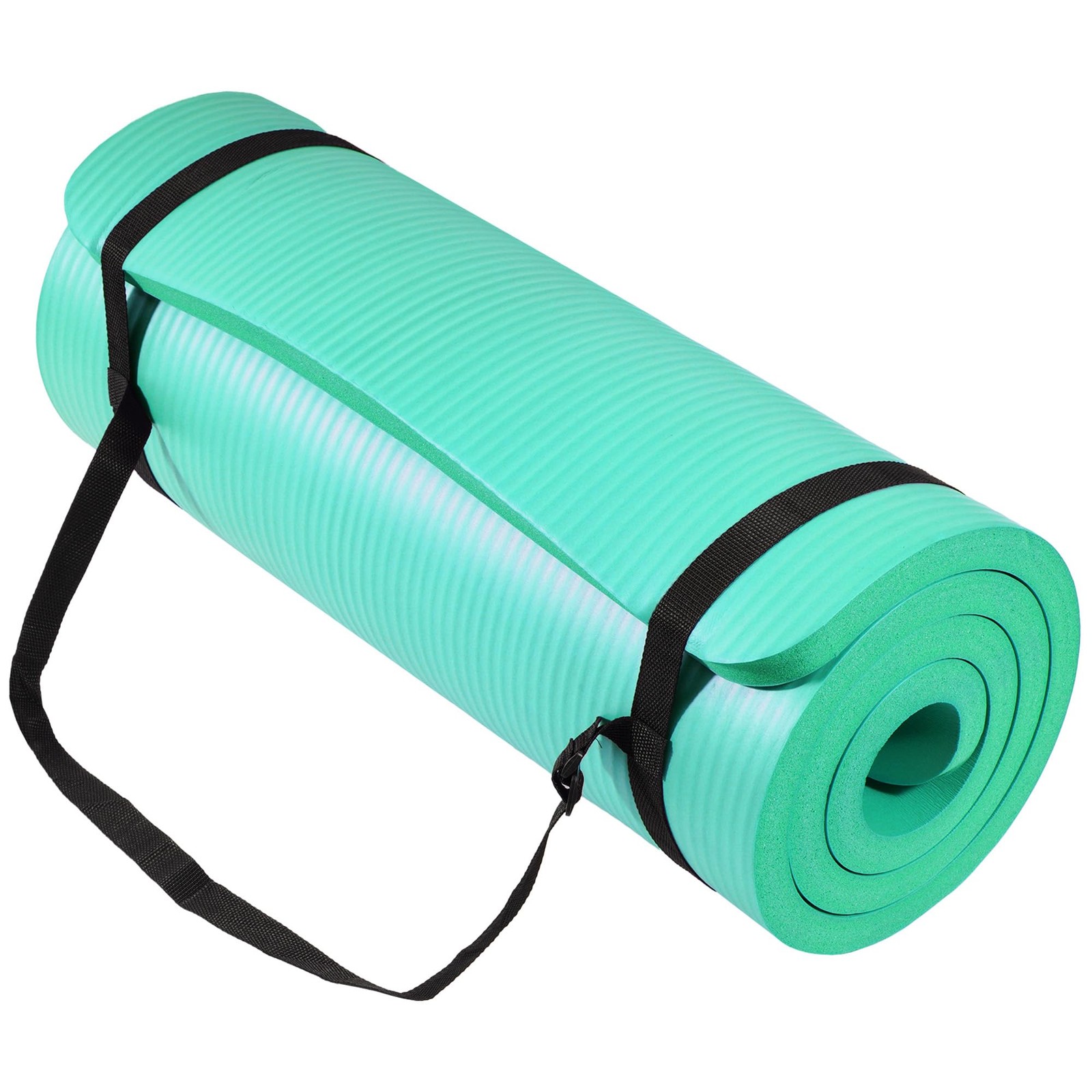 Yoga Mat,Pilates & Exercise Mat,Extra Thick 1″ High-Density Foam Workout Mat …