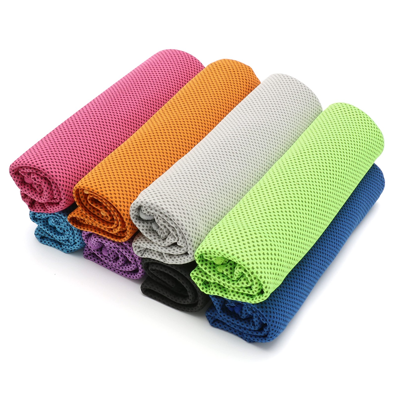 SMALLElectric 8 Packs 40″x 12″ Microfiber Multicolor 8pack, Multicolor-4