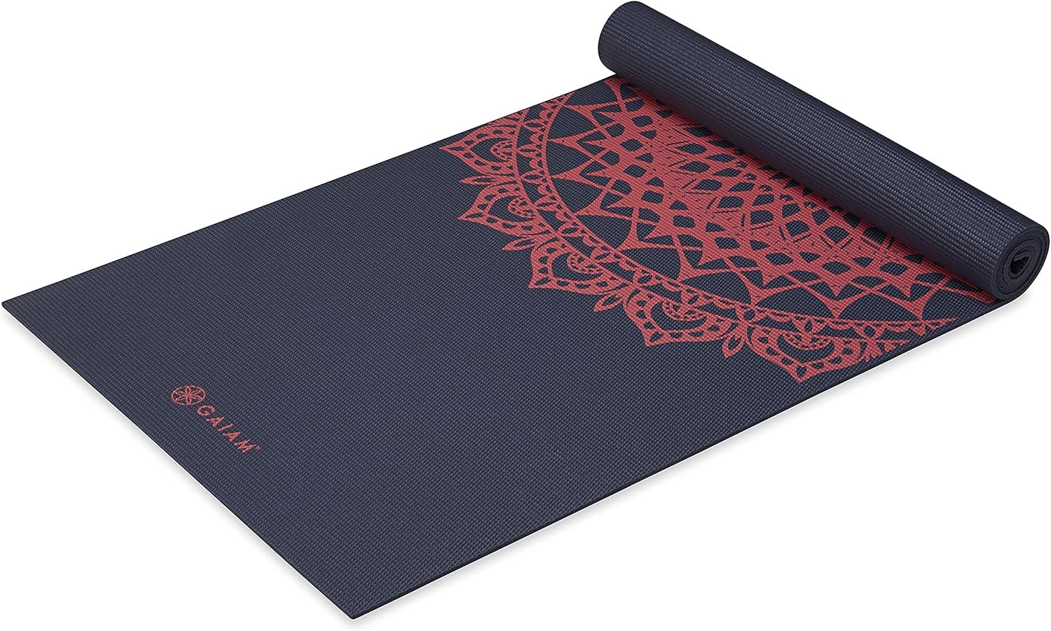 Gaiam Yoga Mat – Premium 6mm Print Extra Thick Non Slip Exercise & Fitness Mat f