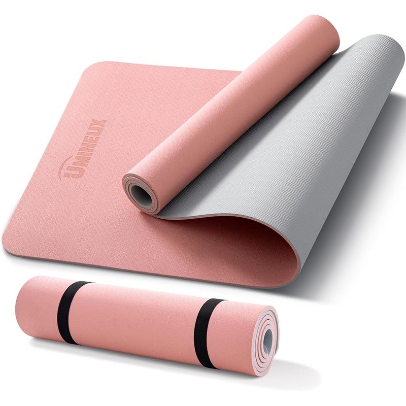 Premium POE Yoga Mat Non-Slip Dual-Sided Lightweight Portable Exercise Mat New