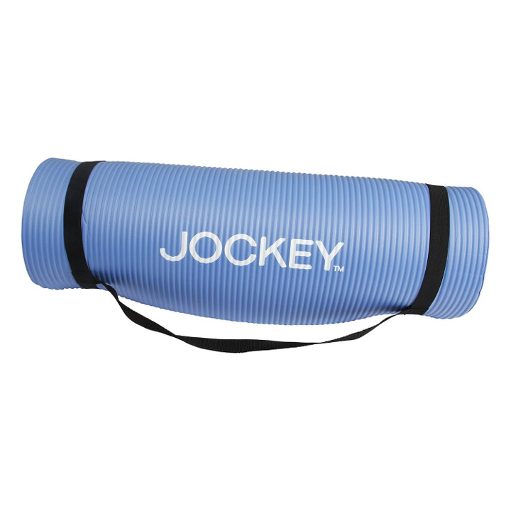Jockey Yoga Mat – Full size 68″x24″ – Blue – NEW