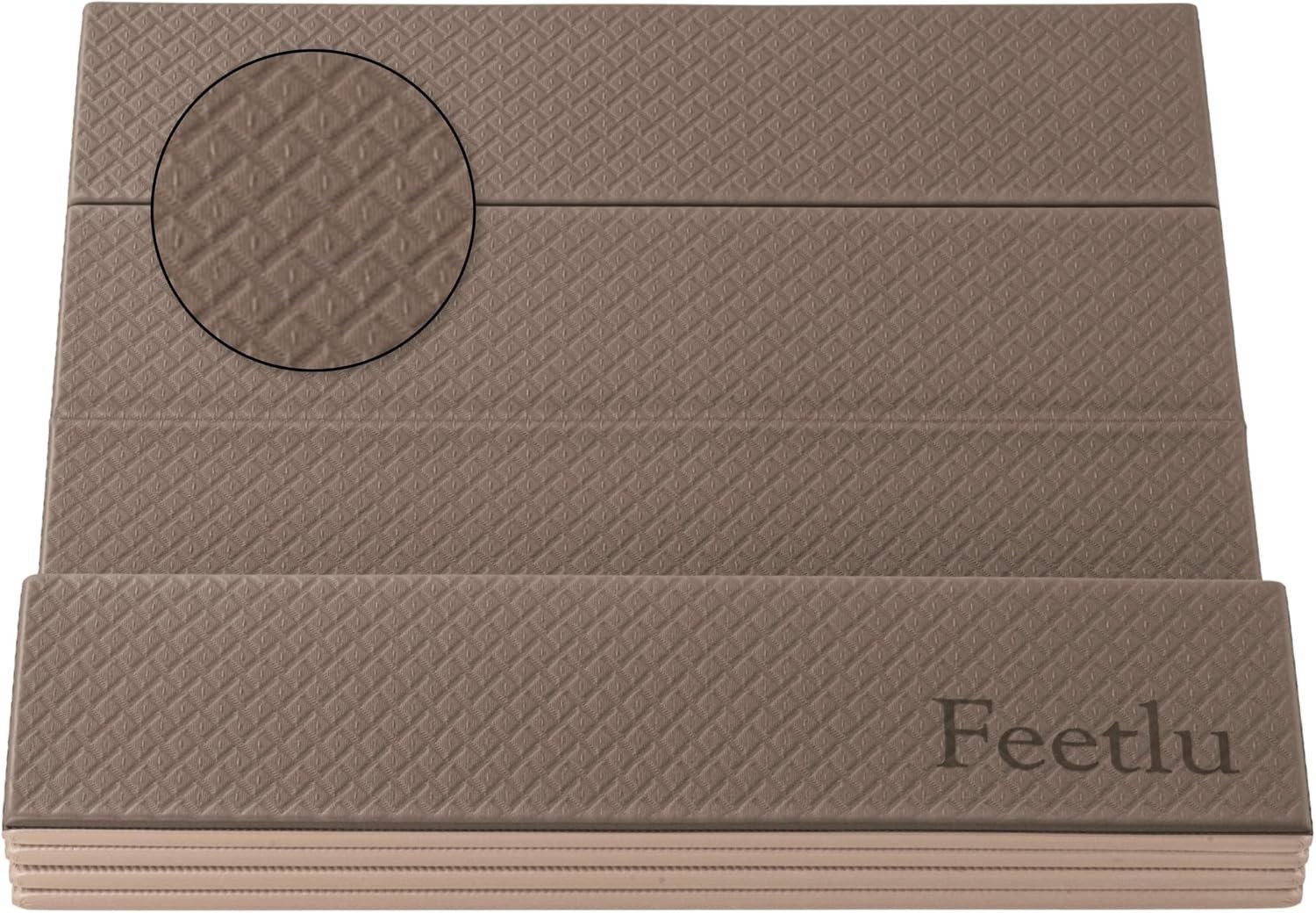 Anti-Slip Yoga Mat – Compact Design, Coffee Color